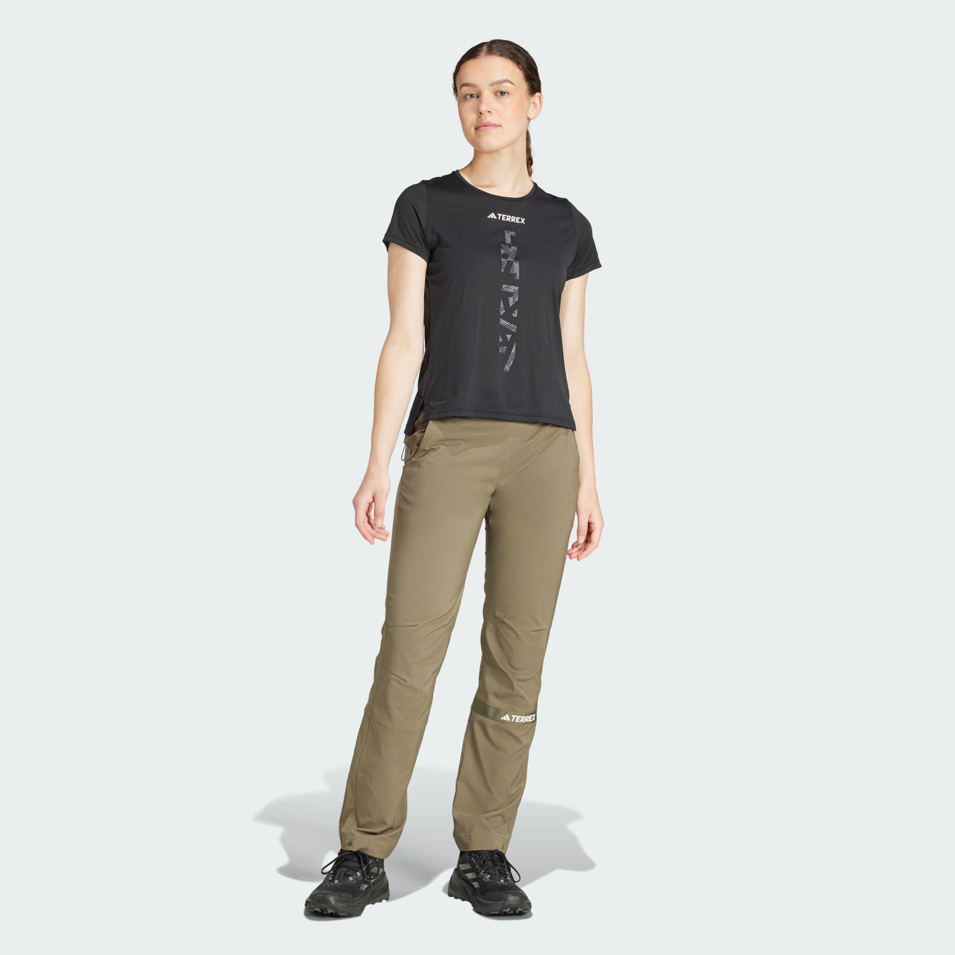 Pantaloni Terrex dintr-un mix de materiale