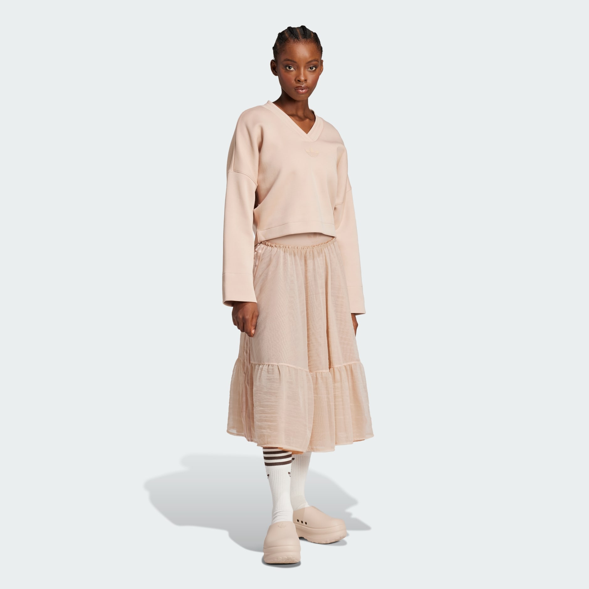 Waistband Tulle Maxi Skirt