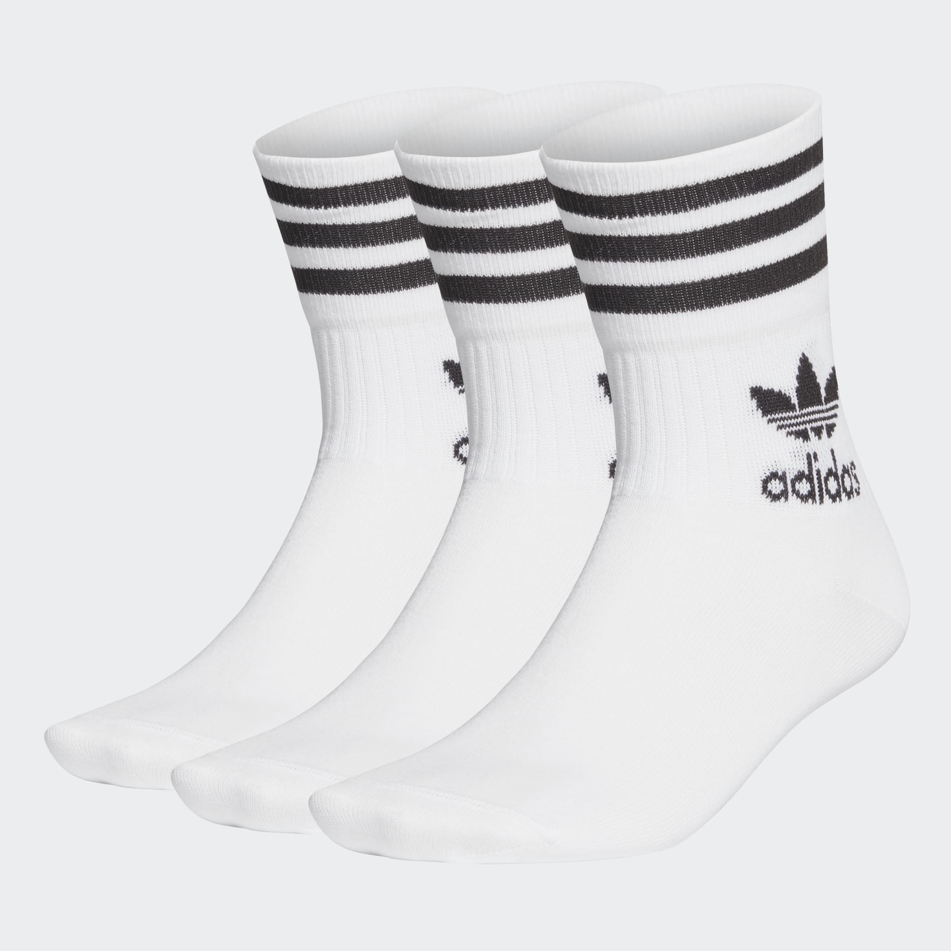 adidas Summer Mid Crew Socks 3 - White | SA