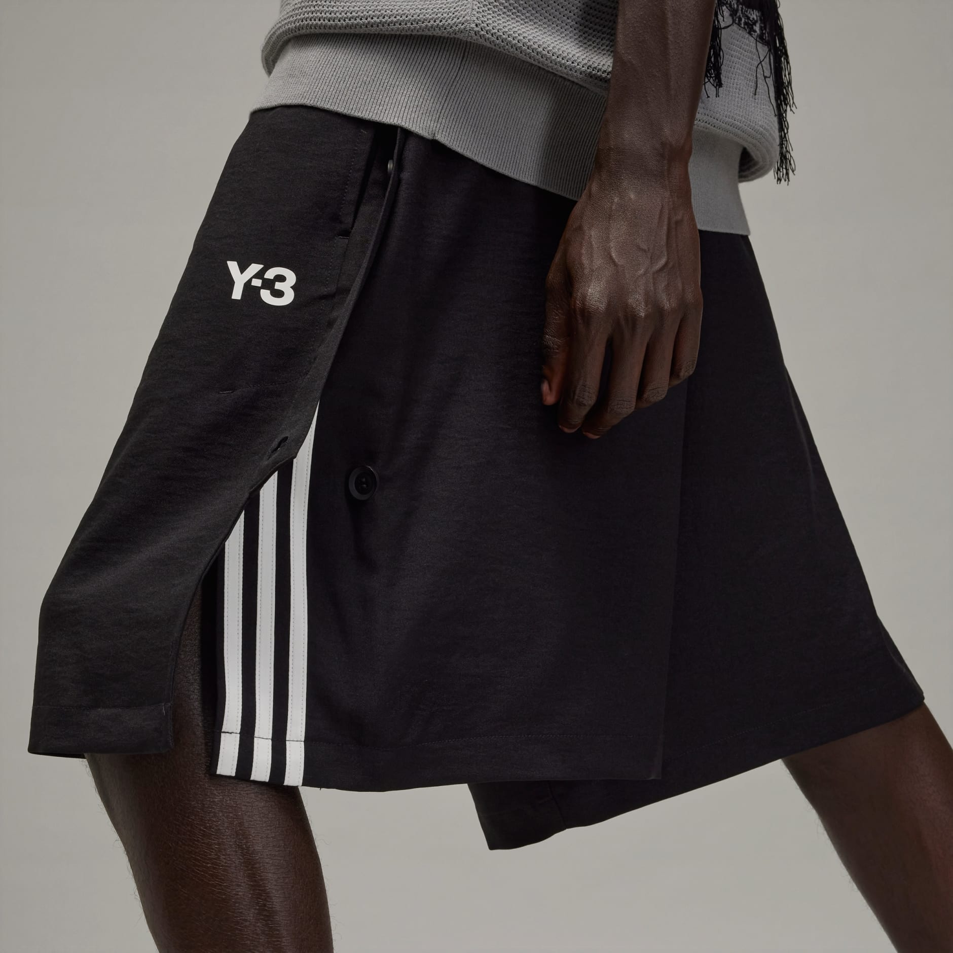 Y-3 Sport Uniform 3-Stripes Shorts - Black | adidas Hong Kong