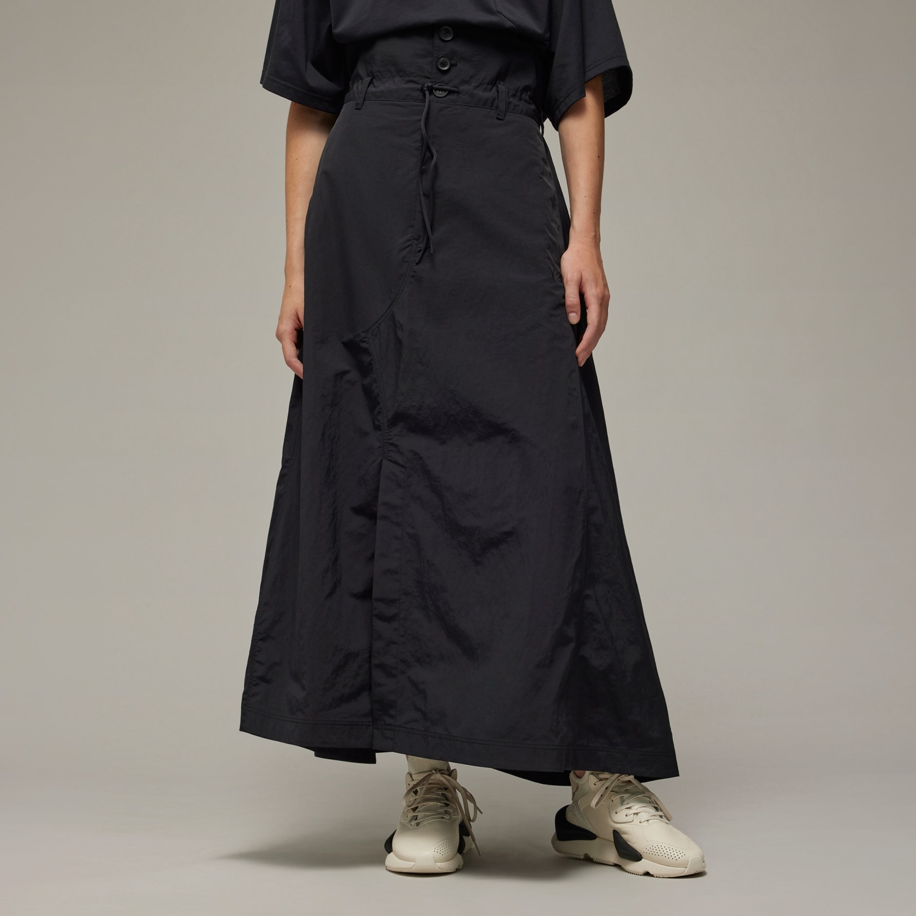 adidas Y-3 Crinkle Nylon Skirt - Black | adidas KE