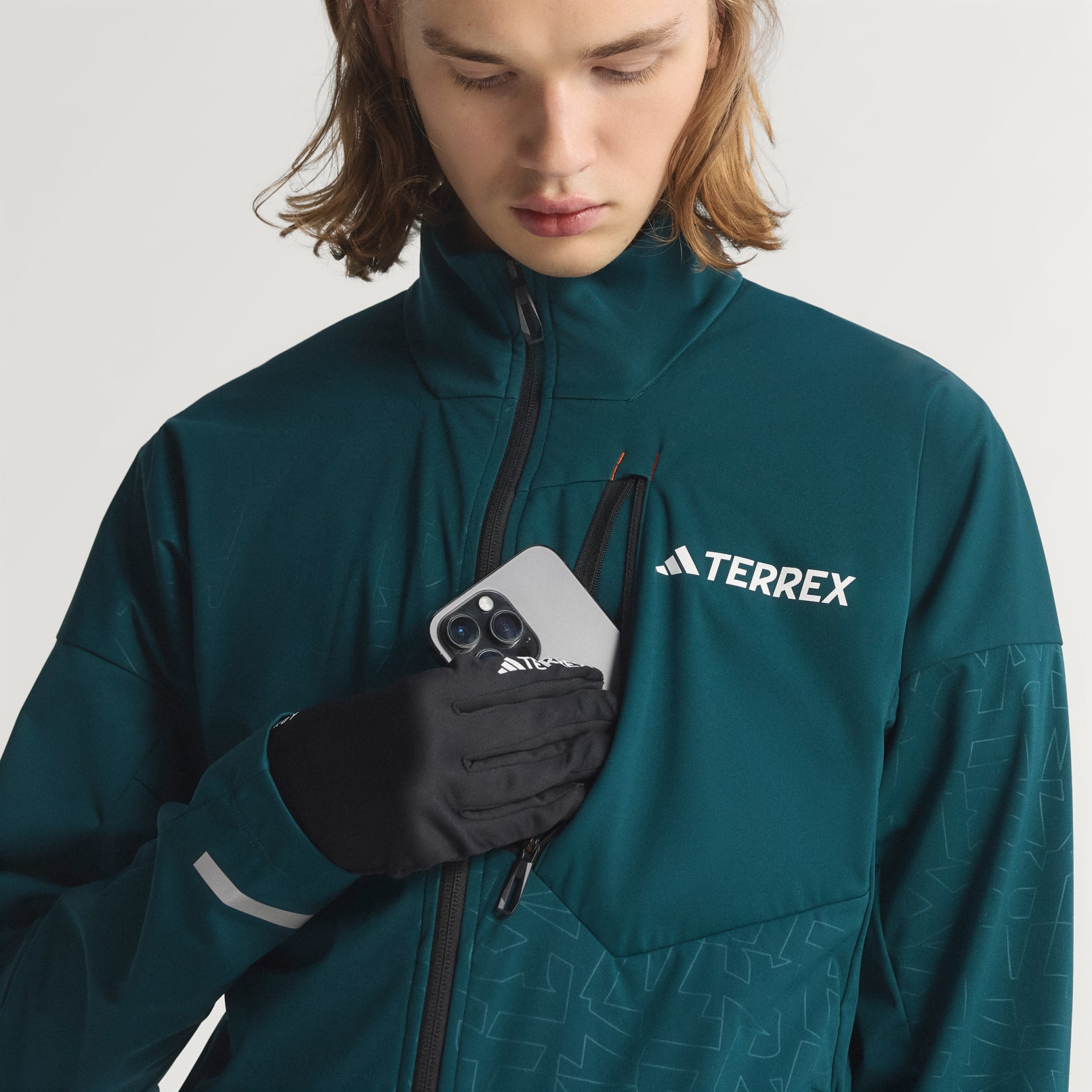 Jachetă softshell pentru schi fond Terrex Xperior