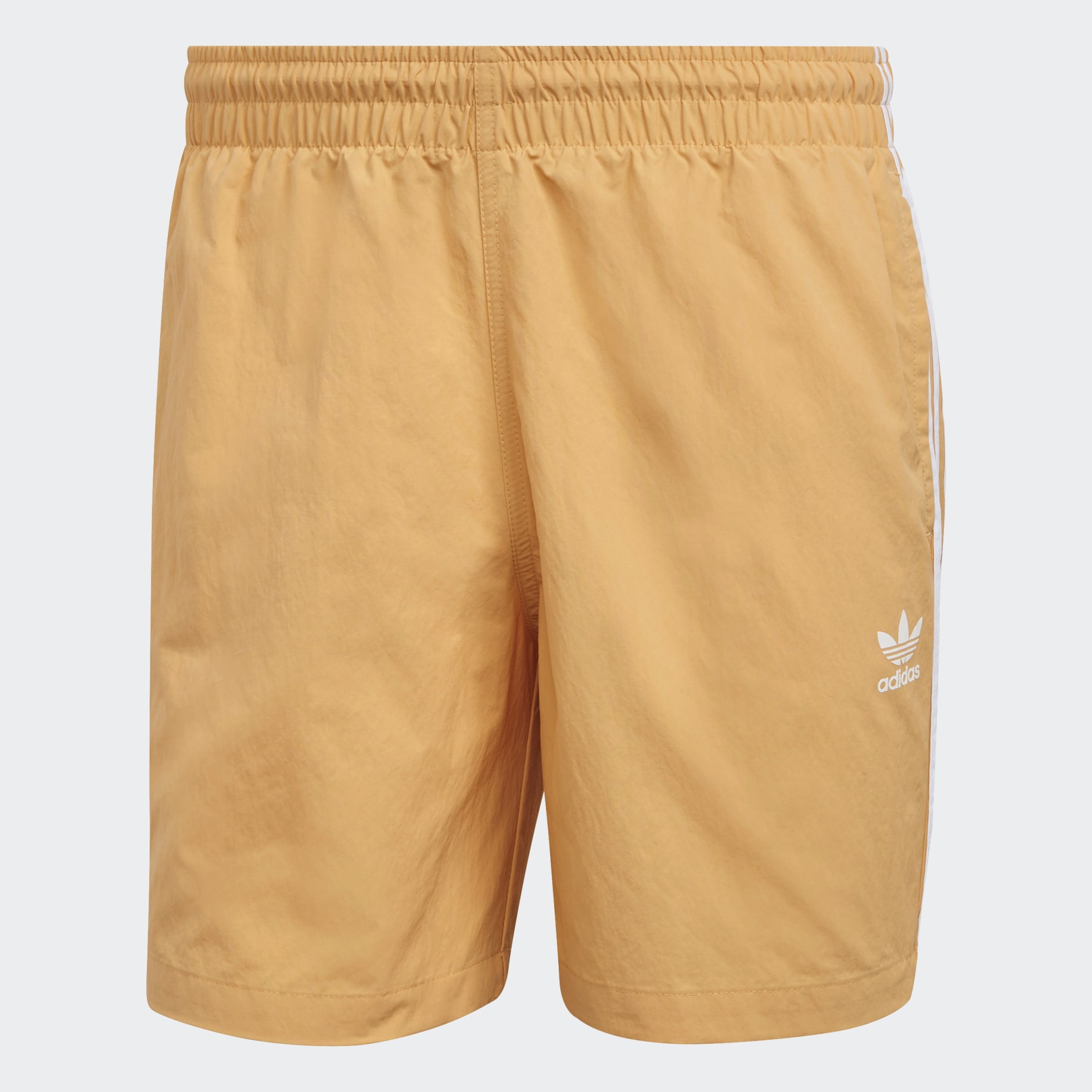 Clothing - Adicolor Classics 3-Stripes Swim Shorts - Orange | adidas Israel