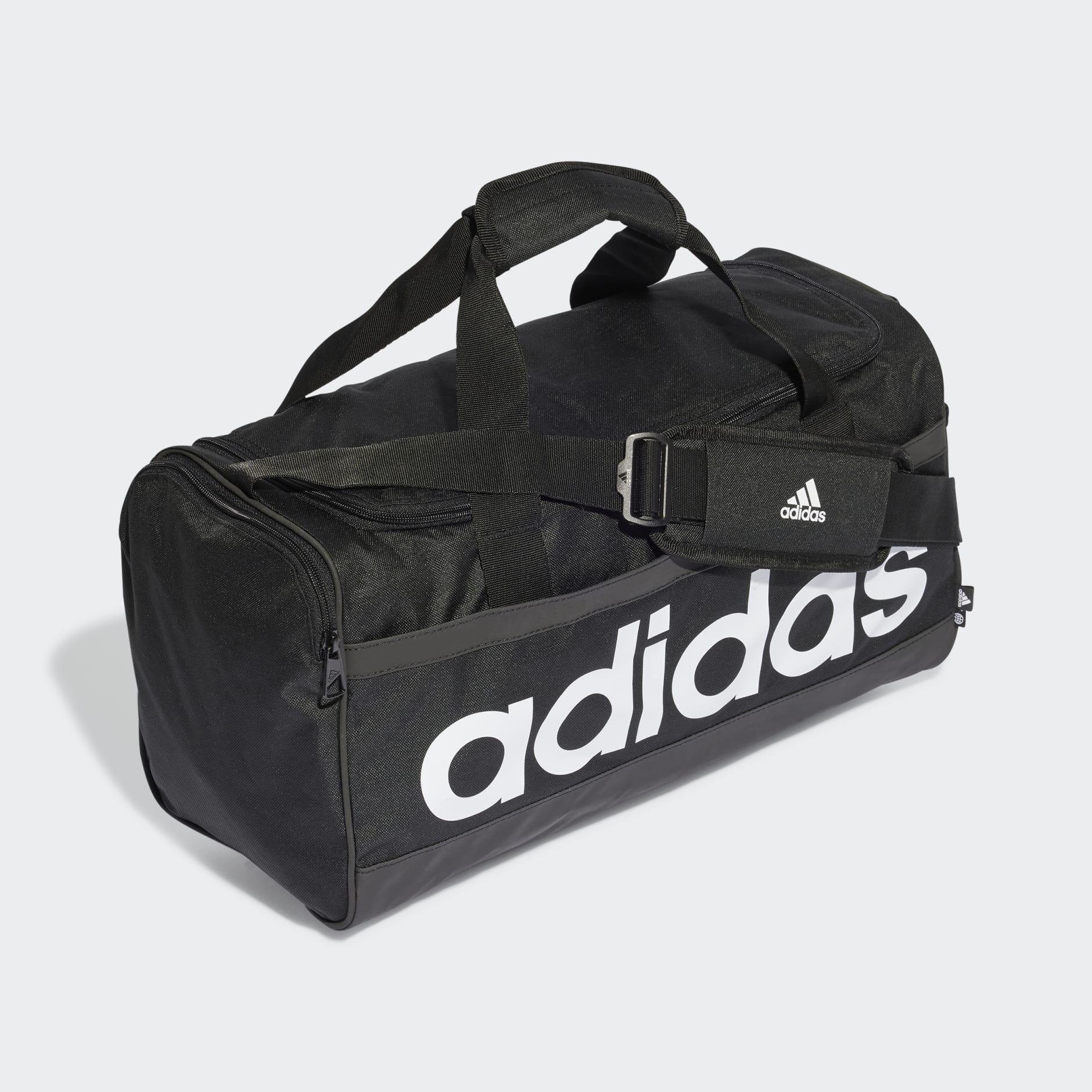 Accessories - Essentials Linear Duffel Bag Medium - Black | adidas ...