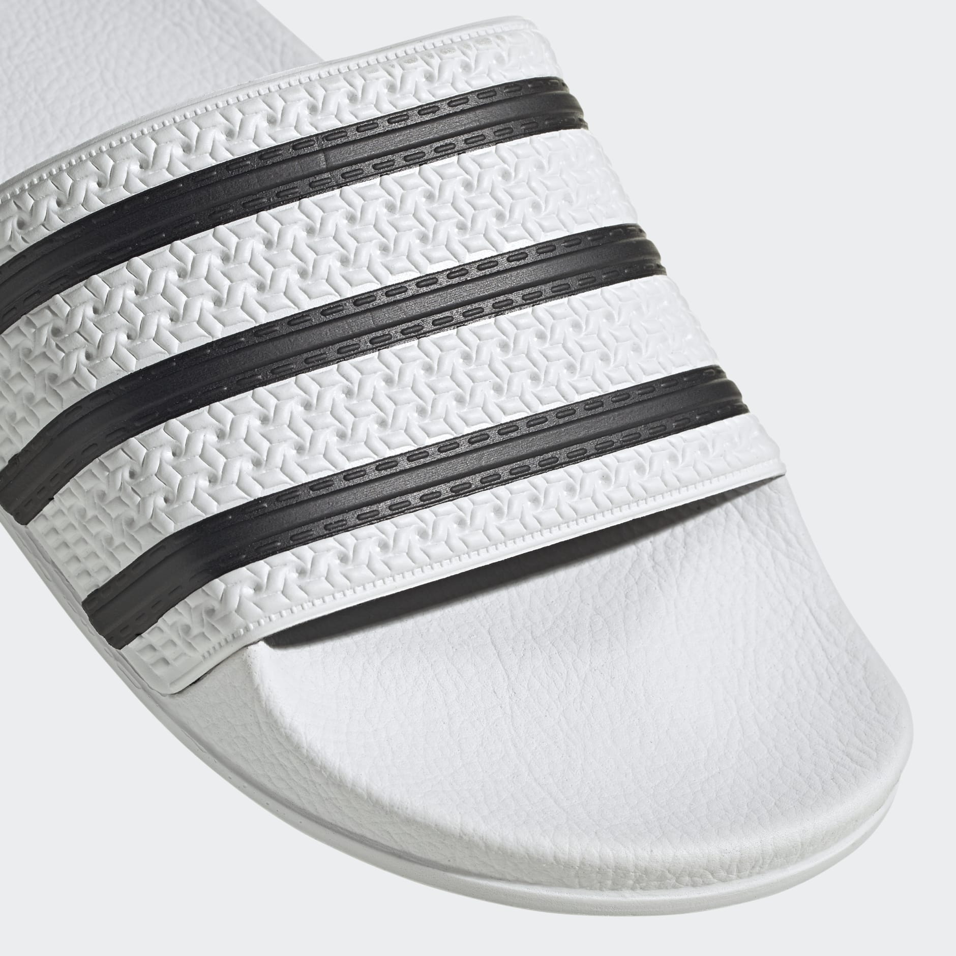 Adidas originals adilette slider sandals store in white