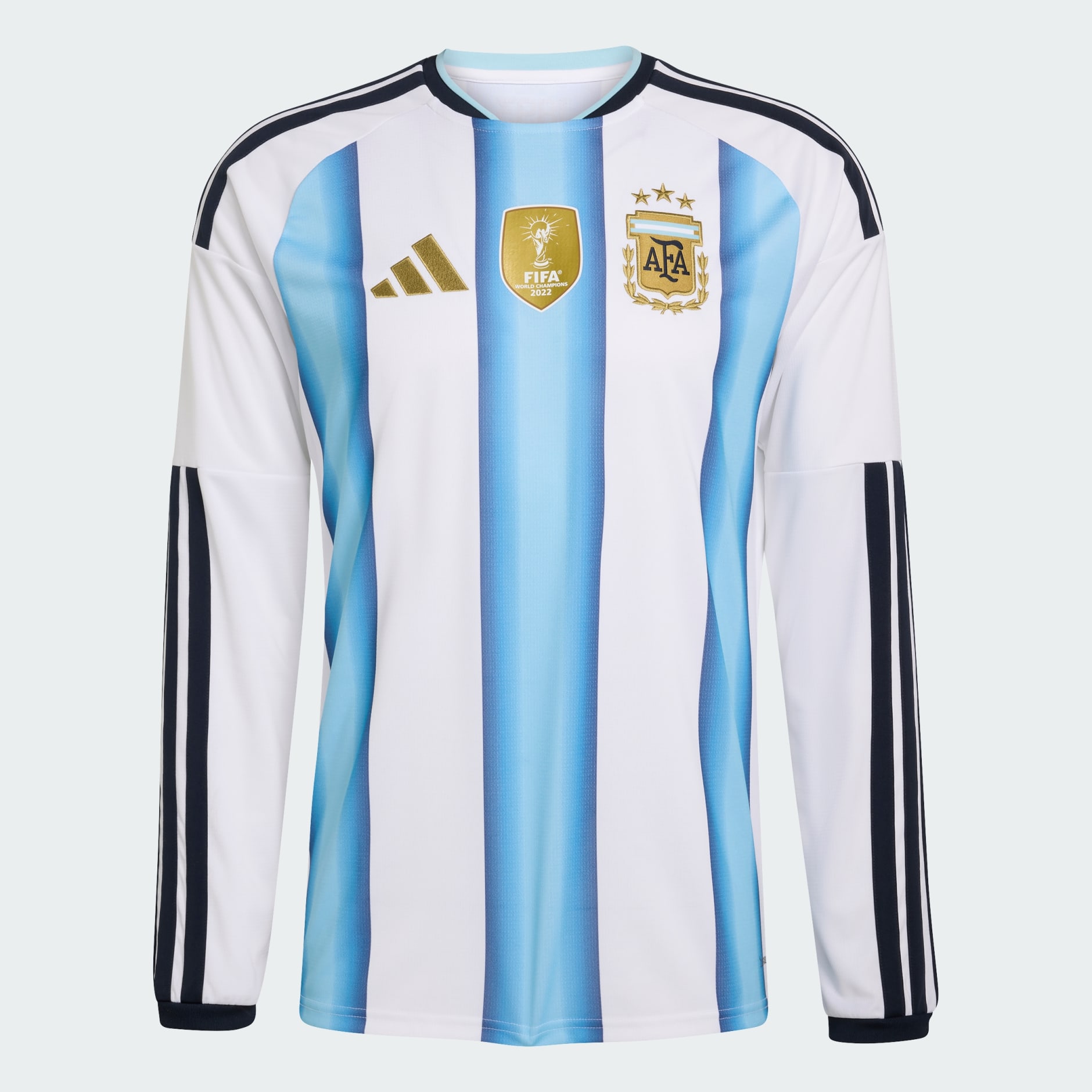 adidas ホワイト ブルー 長袖シャツ M Clothing - Argentina 26 Home Long Sleeve Jersey - White | adidas Qatar