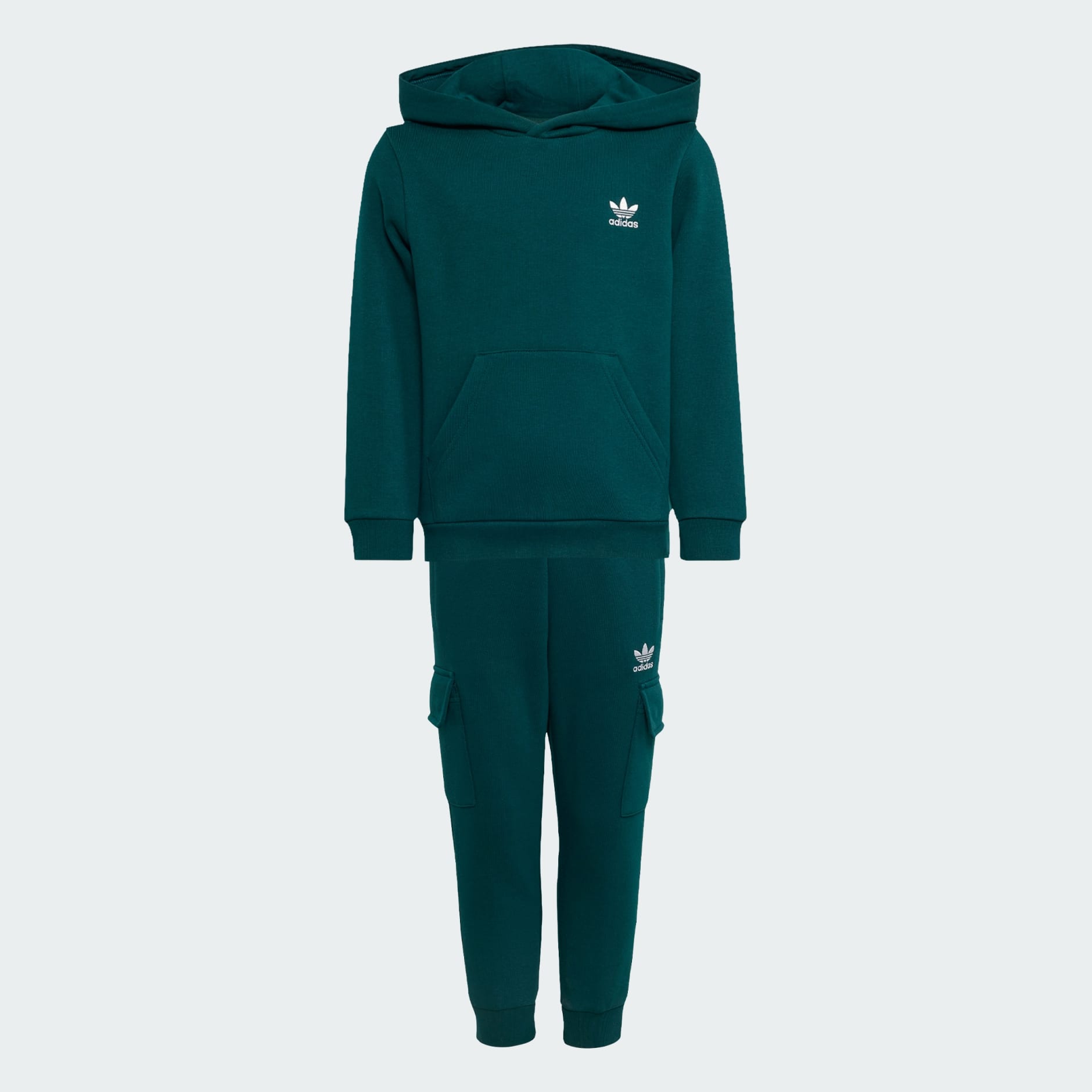 Set pentru copii cu hanorac cu fermoar pe jumătate și pantaloni cargo