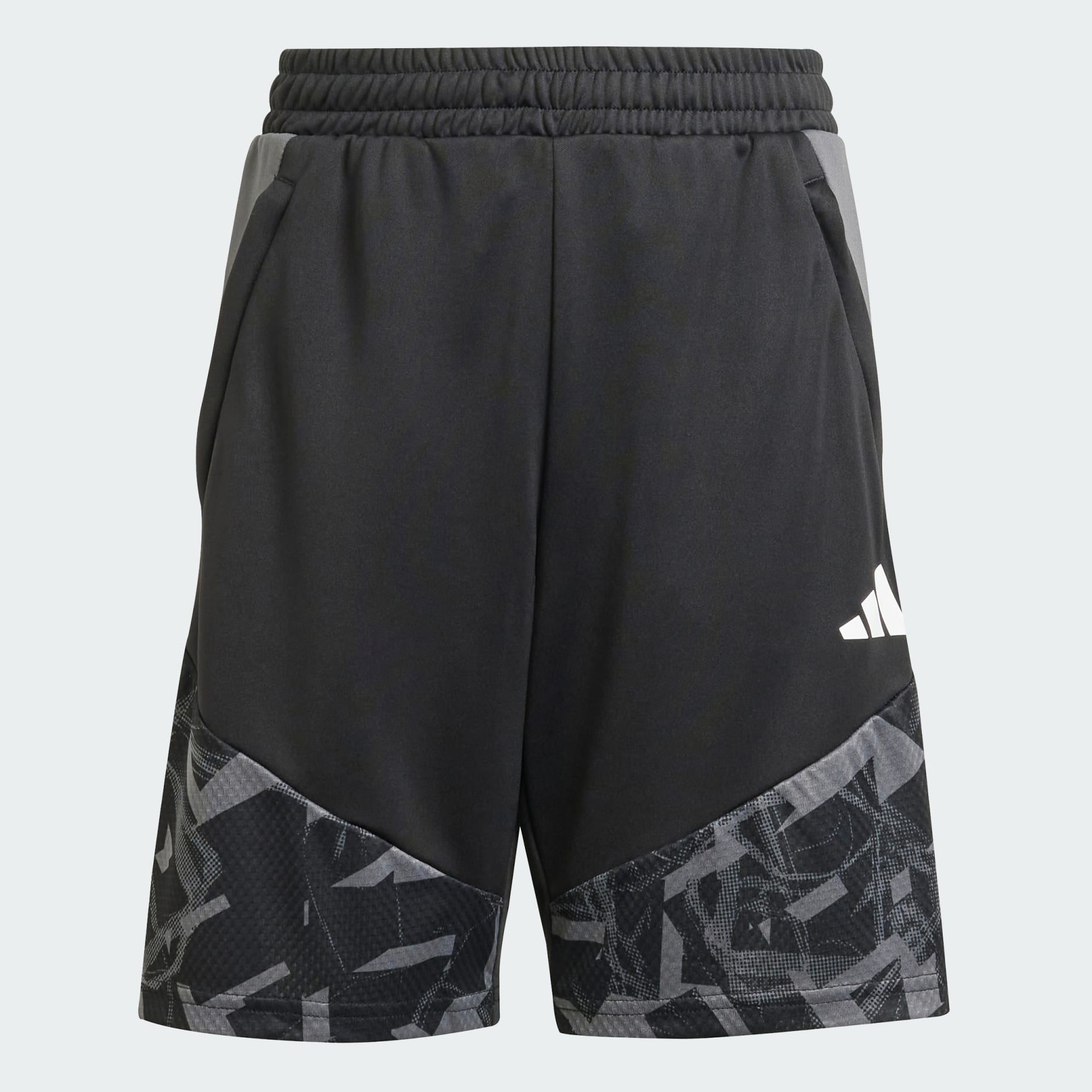 Kids Sport Icons Fractal Print Shorts