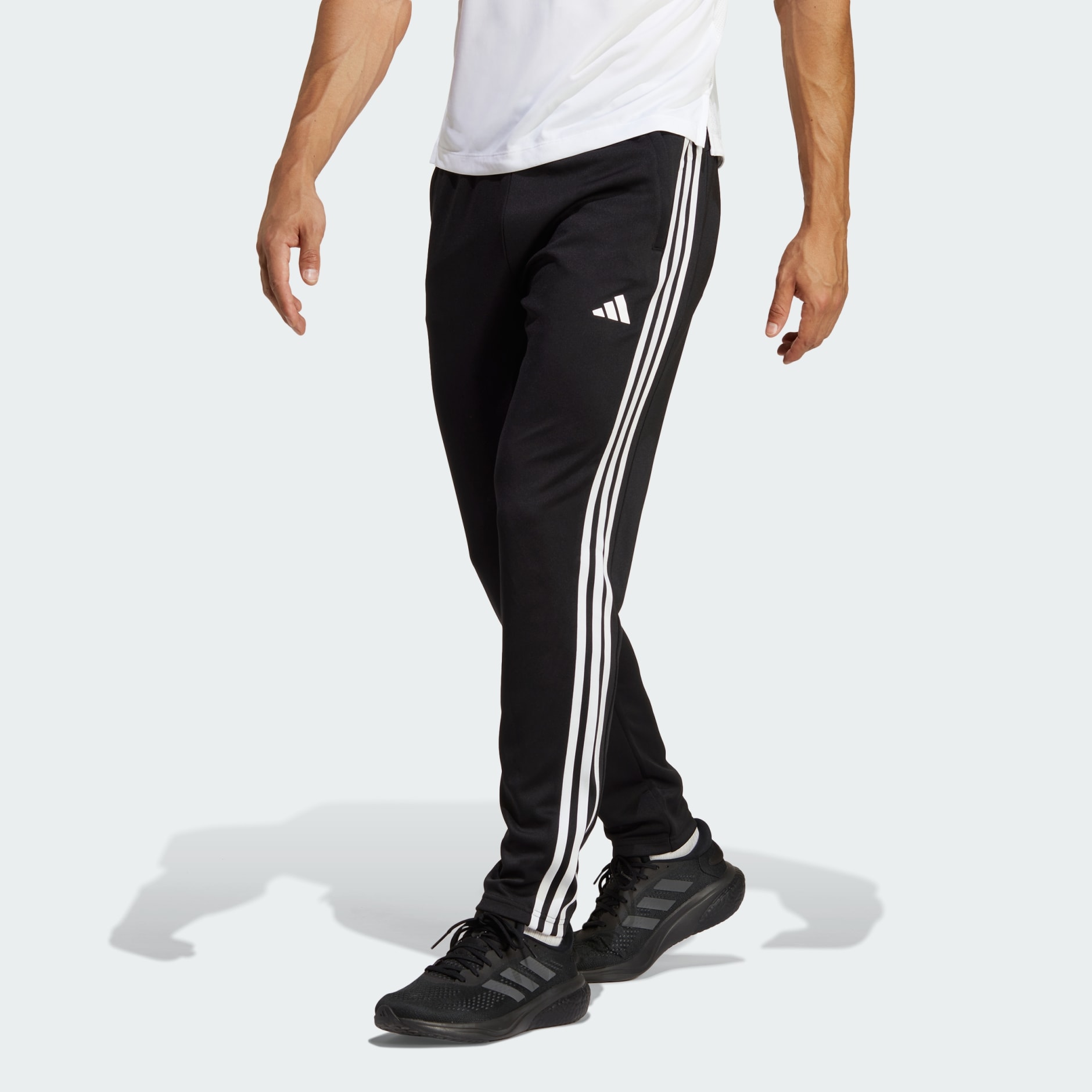 Men's Clothing - Train Essentials 3-Stripes Training Pants - Black ...