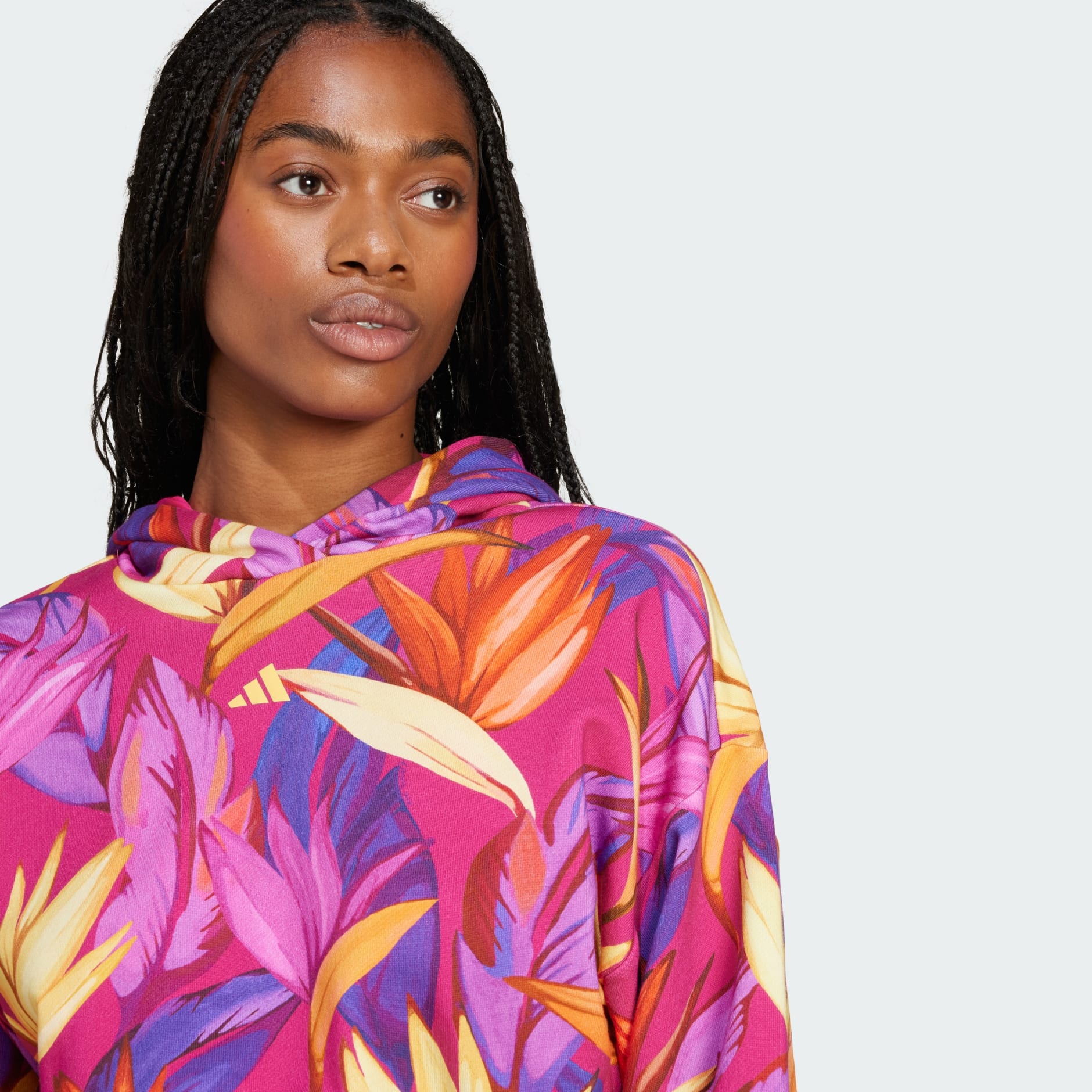 CLOTHING - adidas x FARM Hoodie - Pink | adidas Oman