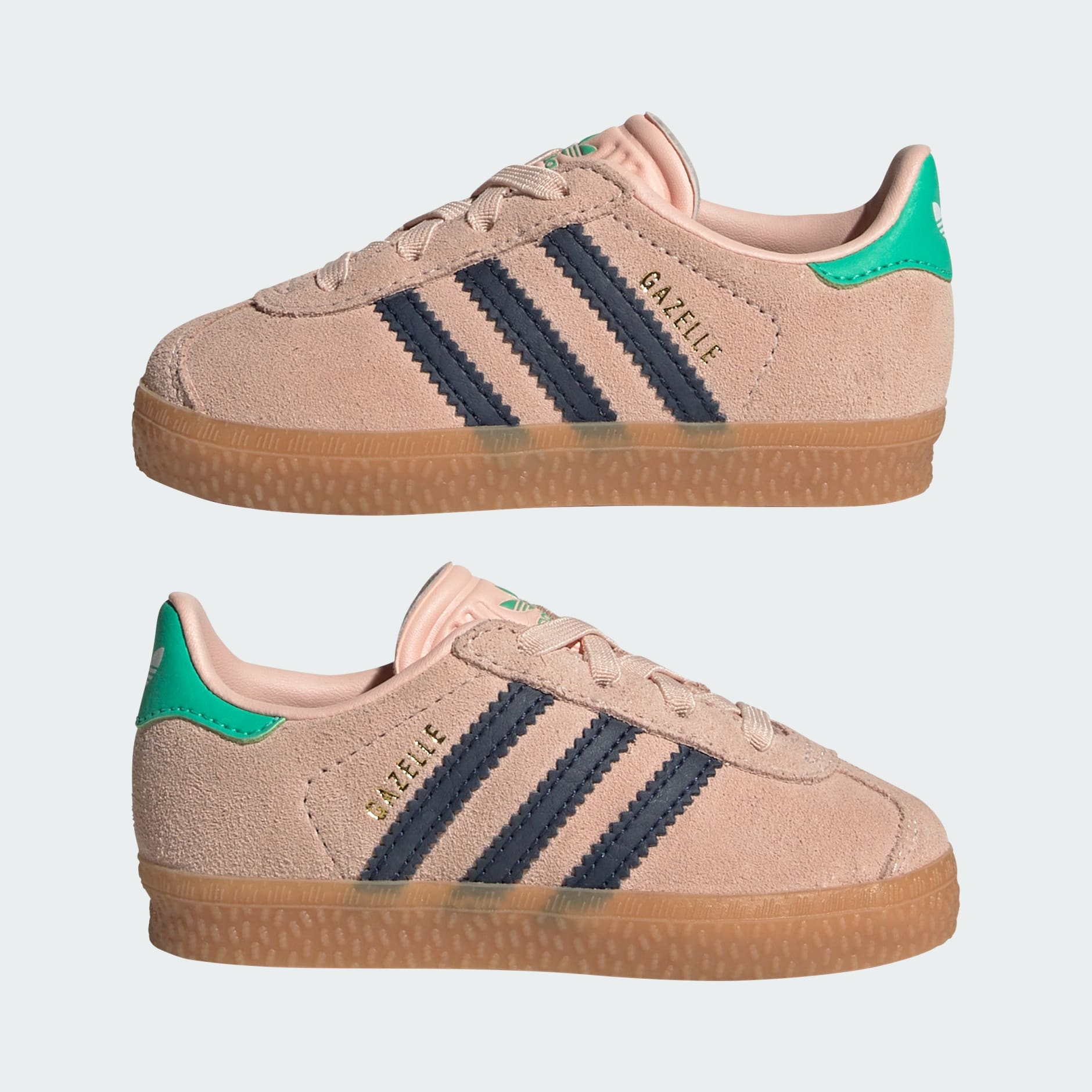 Gazelle 舒適閉合彈性鞋帶童裝鞋