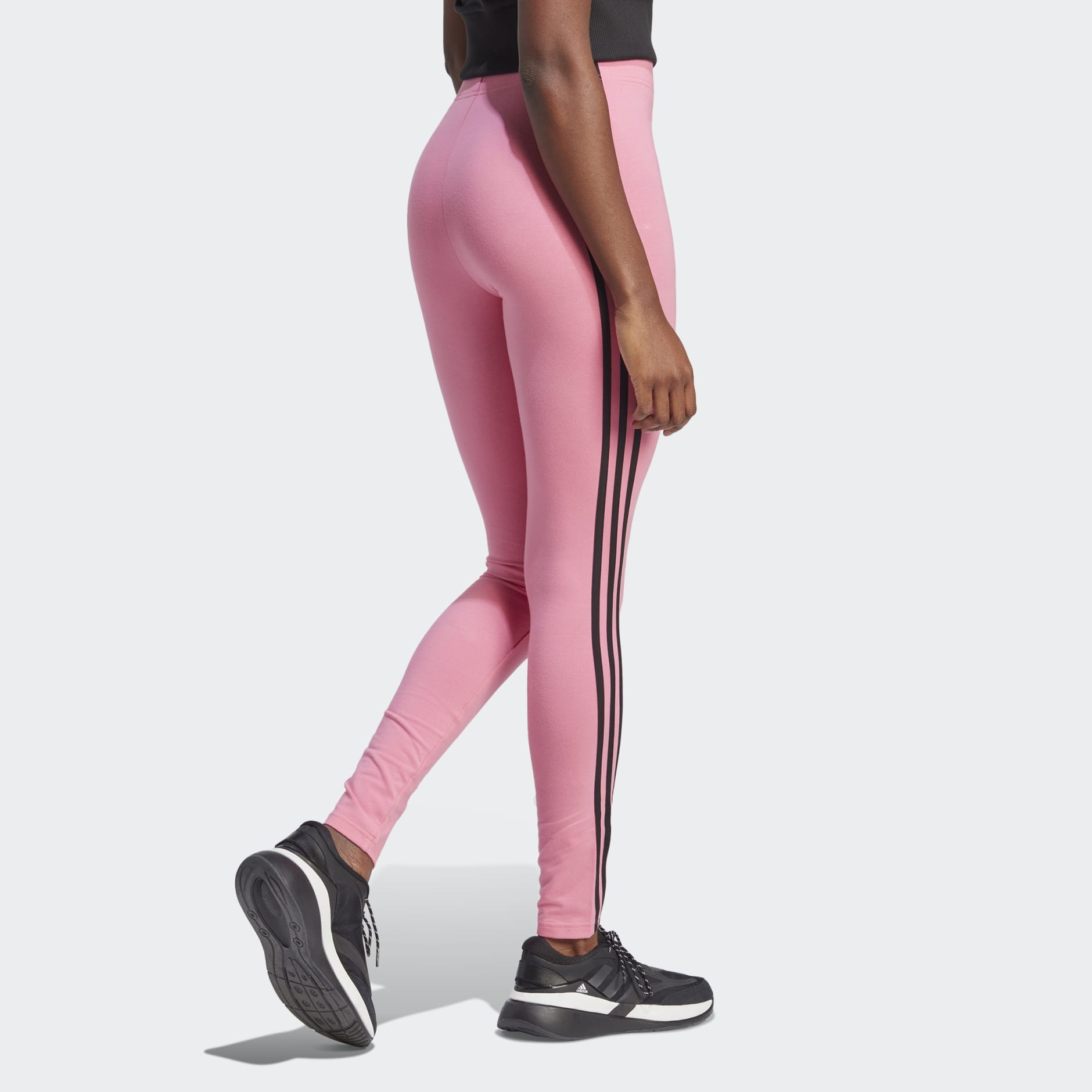 adidas Originals Embroidered Leggings - Pink - Womens