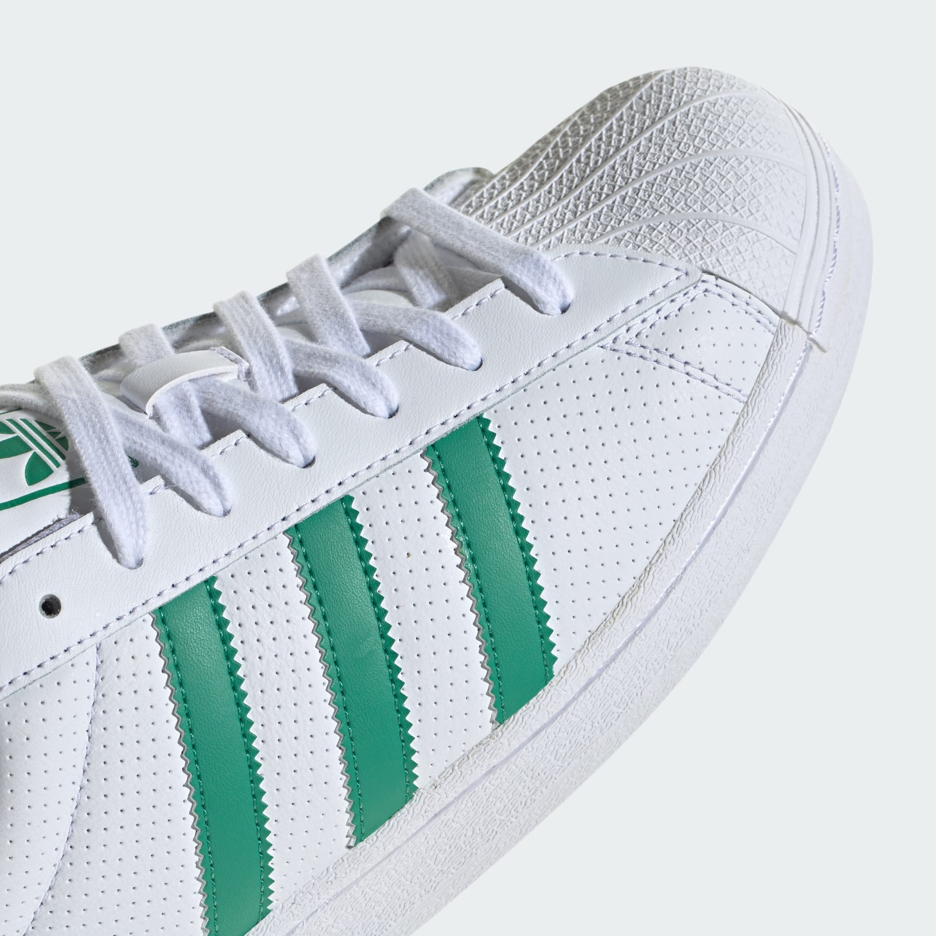 Adidas superstar mint store green and white