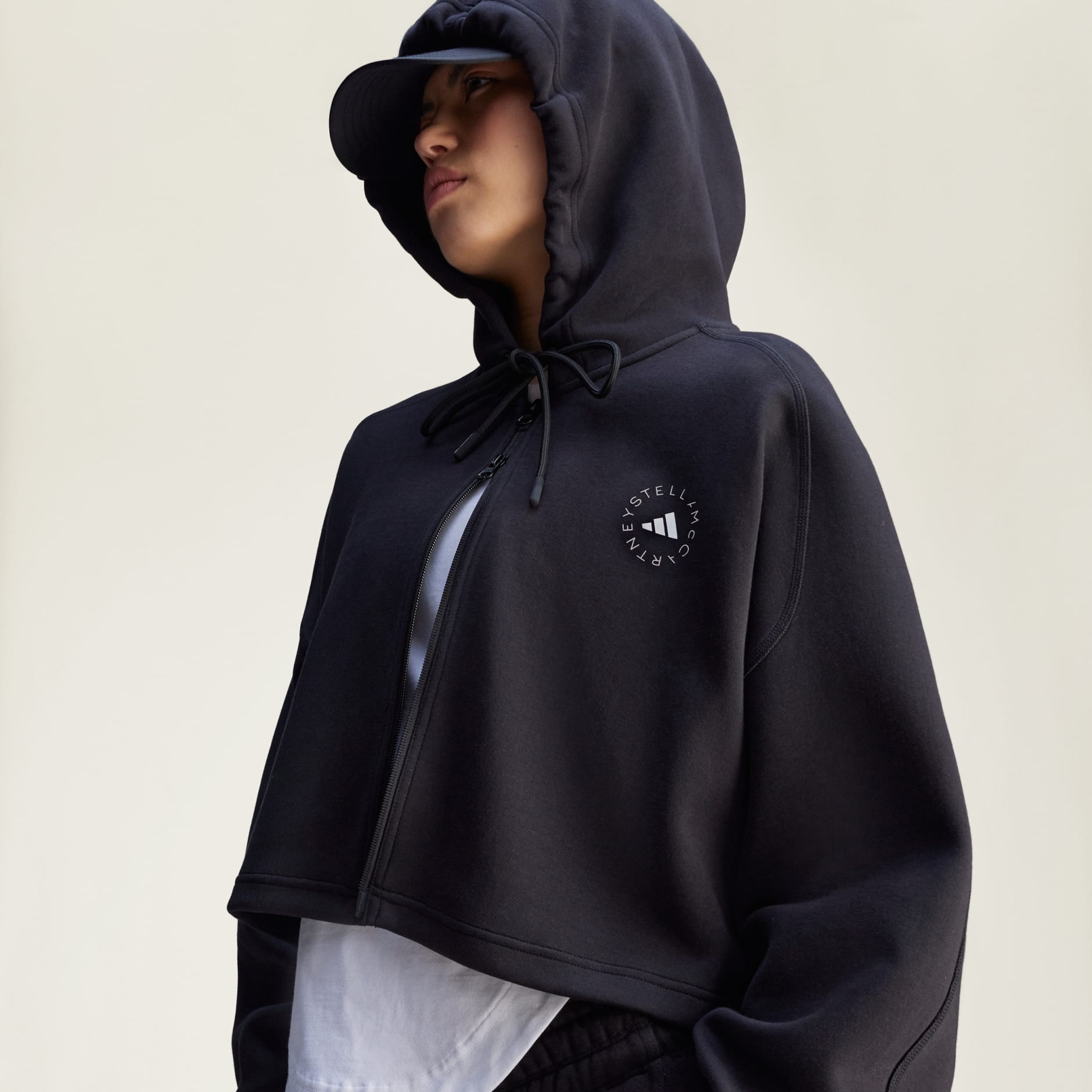 adidas by Stella McCartney Sportswear Cropped Hoodie