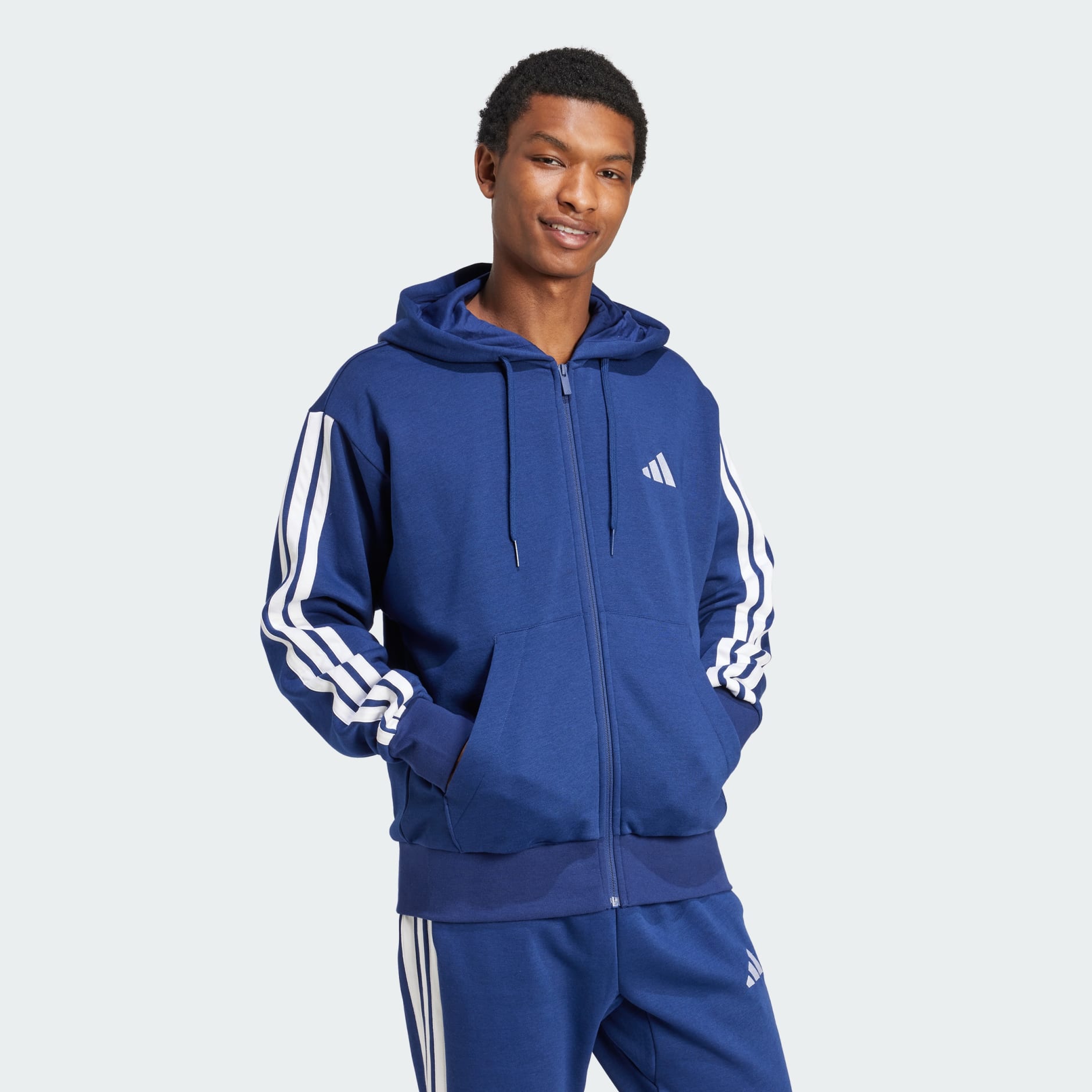 Essentials 3-Stripes Fleece Hoodie