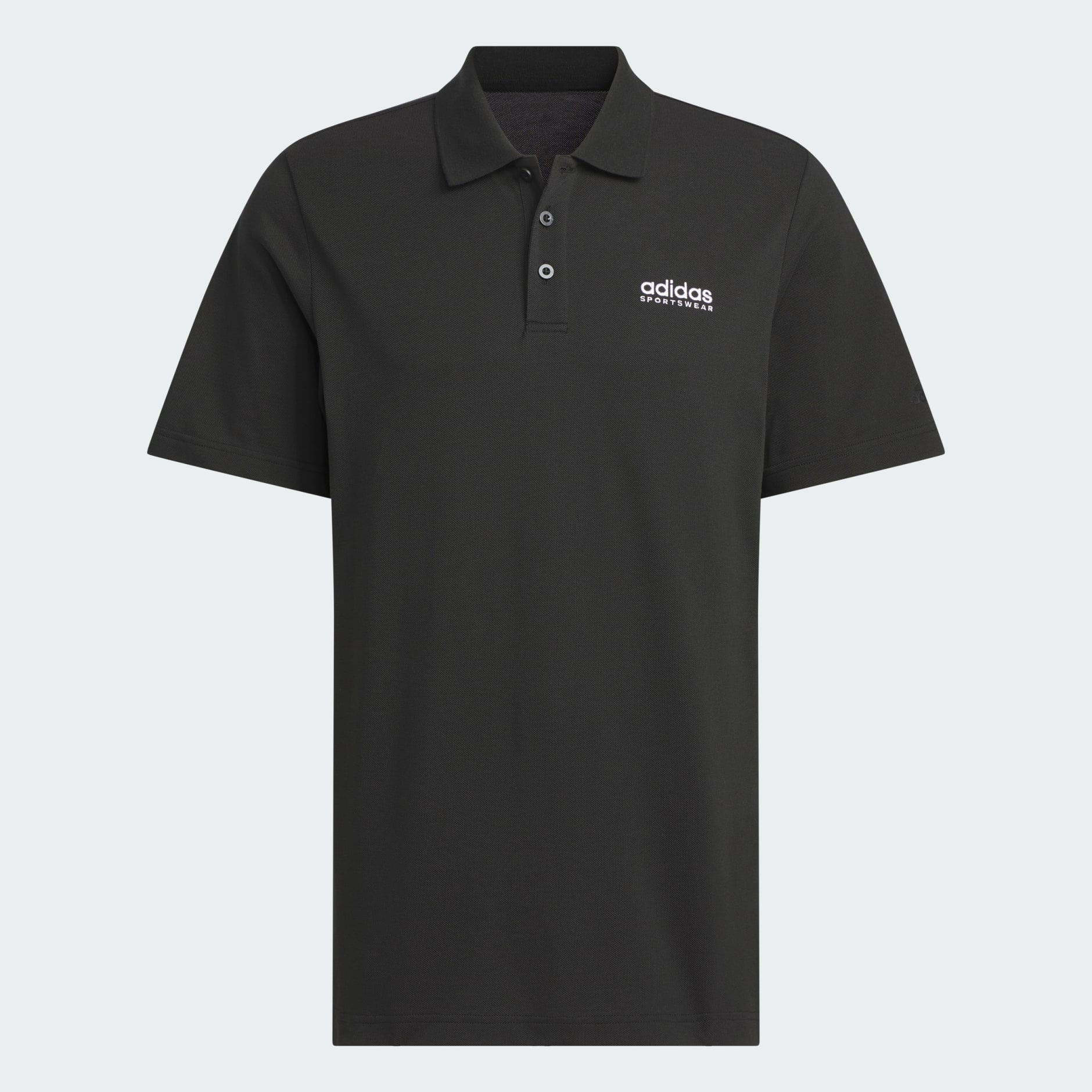Piqué Solid Polo Shirt - Black | adidas Hong Kong