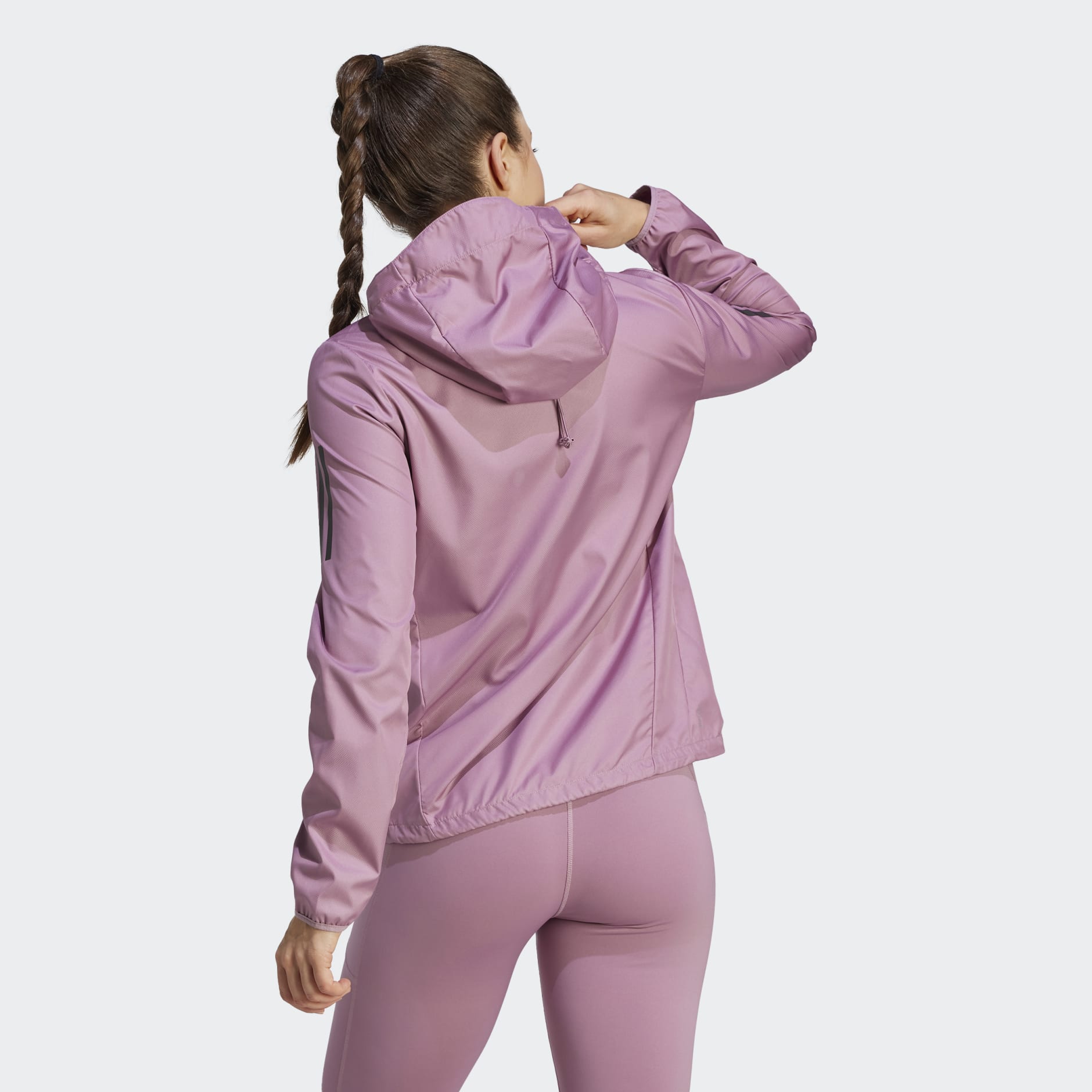 Clothing - Own the Run Hooded Running Windbreaker - Pink