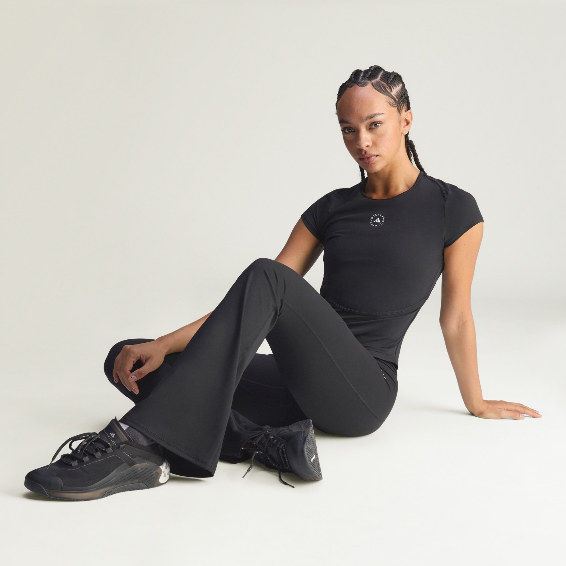 Colanți de antrenament evazați adidas by Stella McCartney