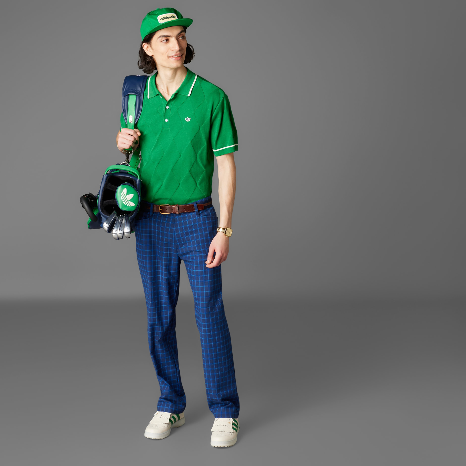 Originals Argyle Knit Polo Shirt