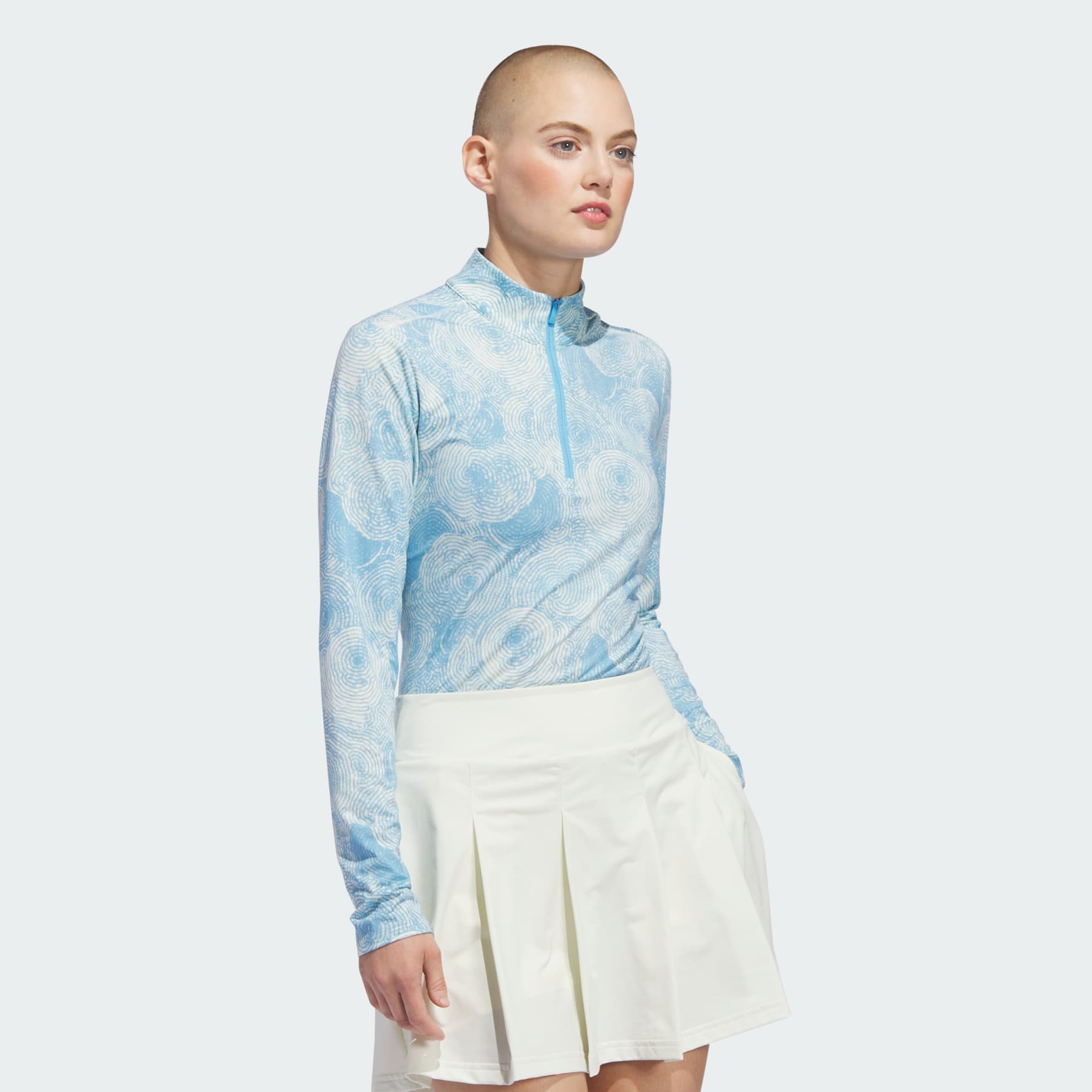 Women's Ultimate365 Printed Quarter-Zip Mock