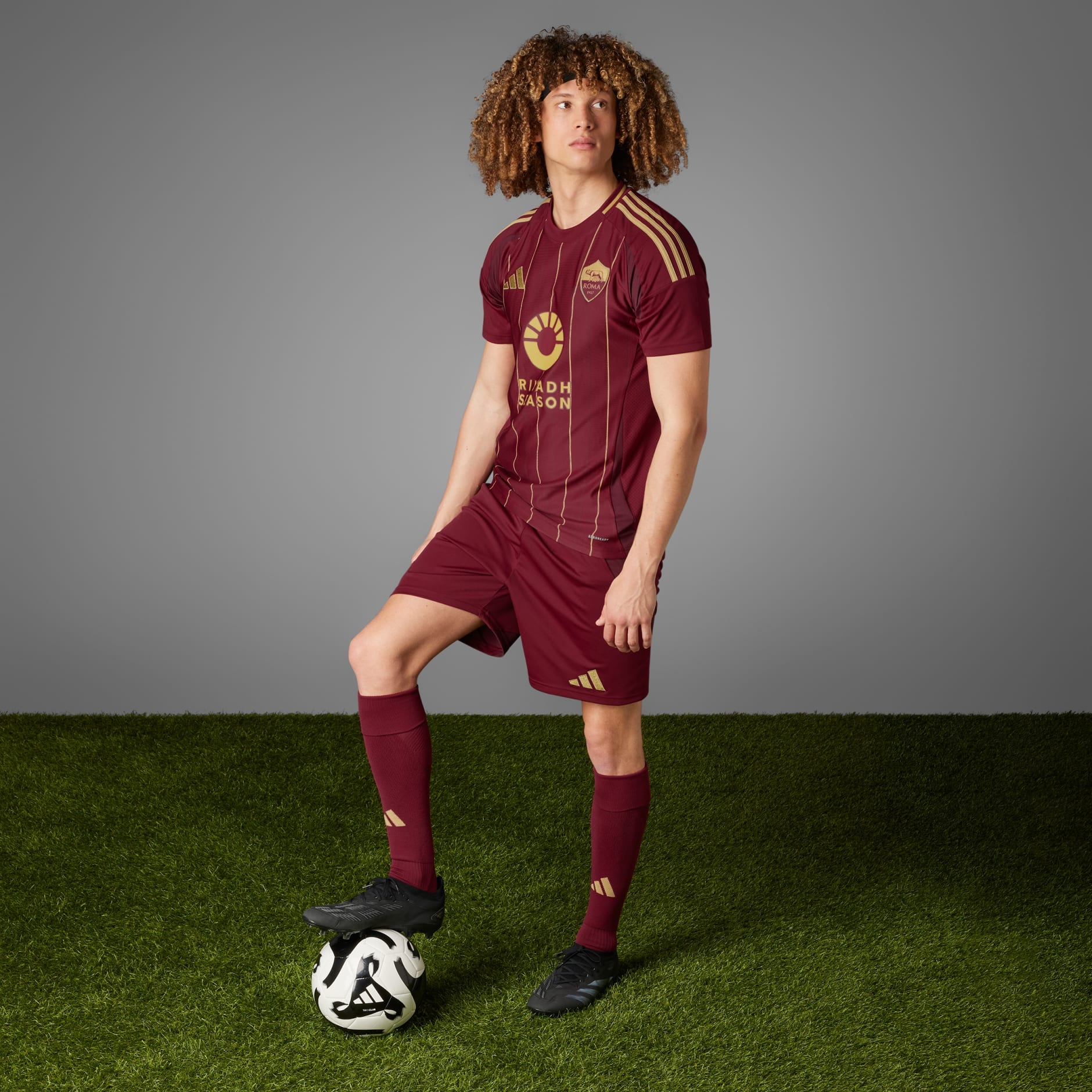 adidas AS Roma 24/25 Home Jersey - Burgundy | adidas UAE