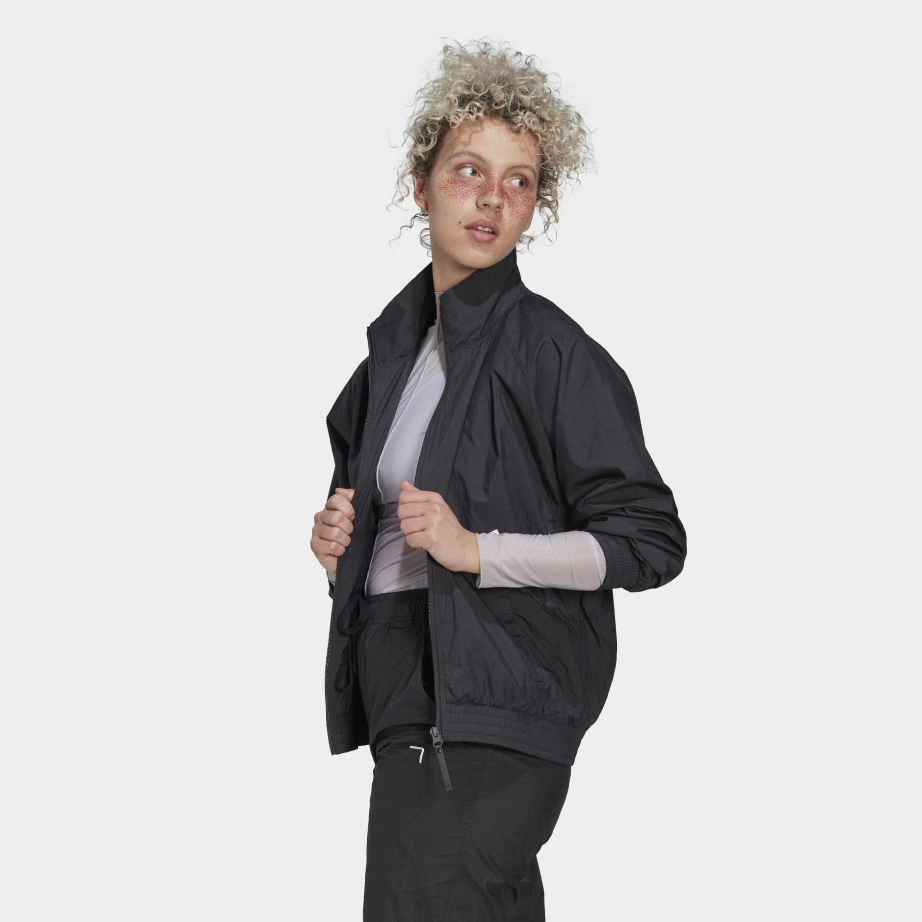 Woven Track Top