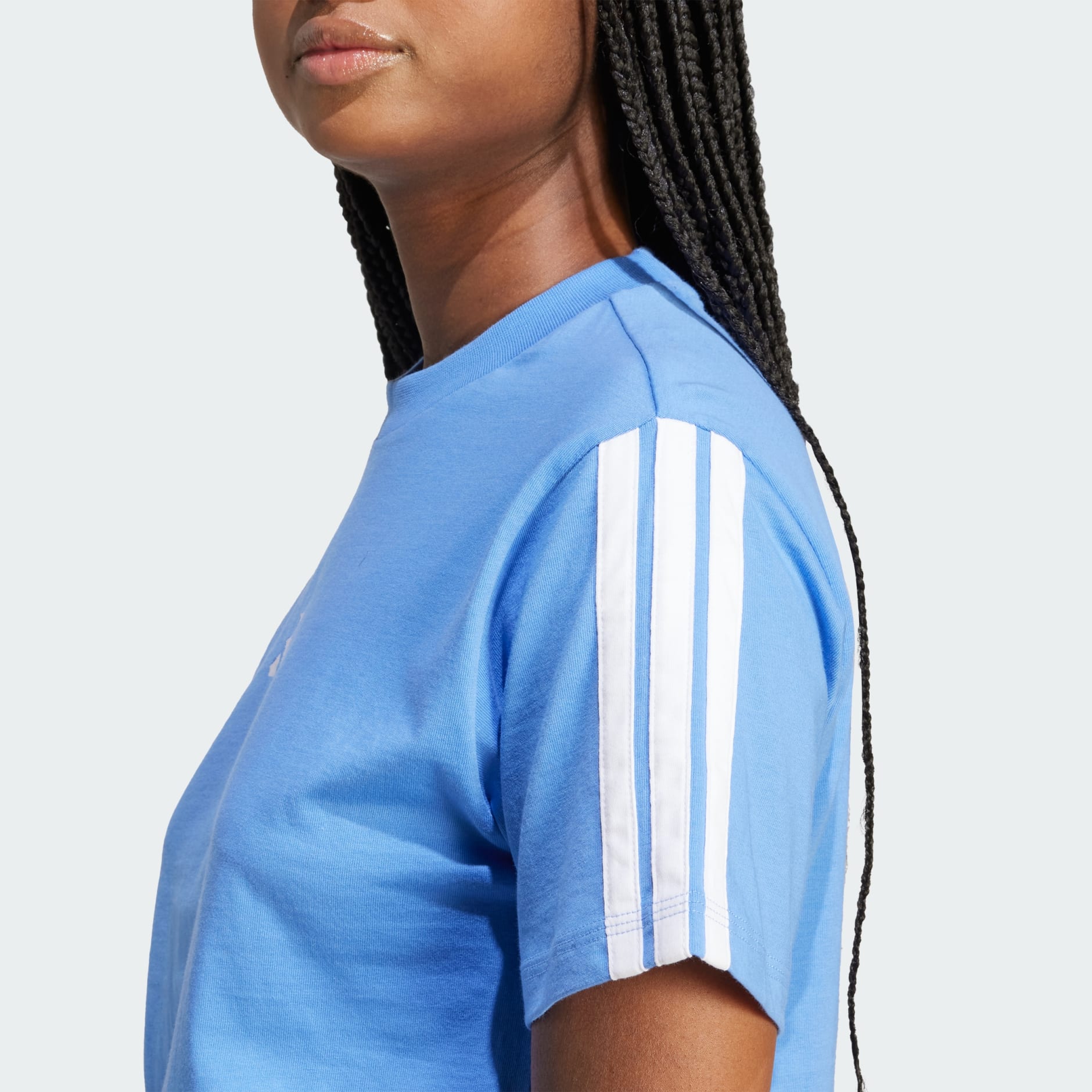 Tricou Essentials de bumbac cu 3 dungi