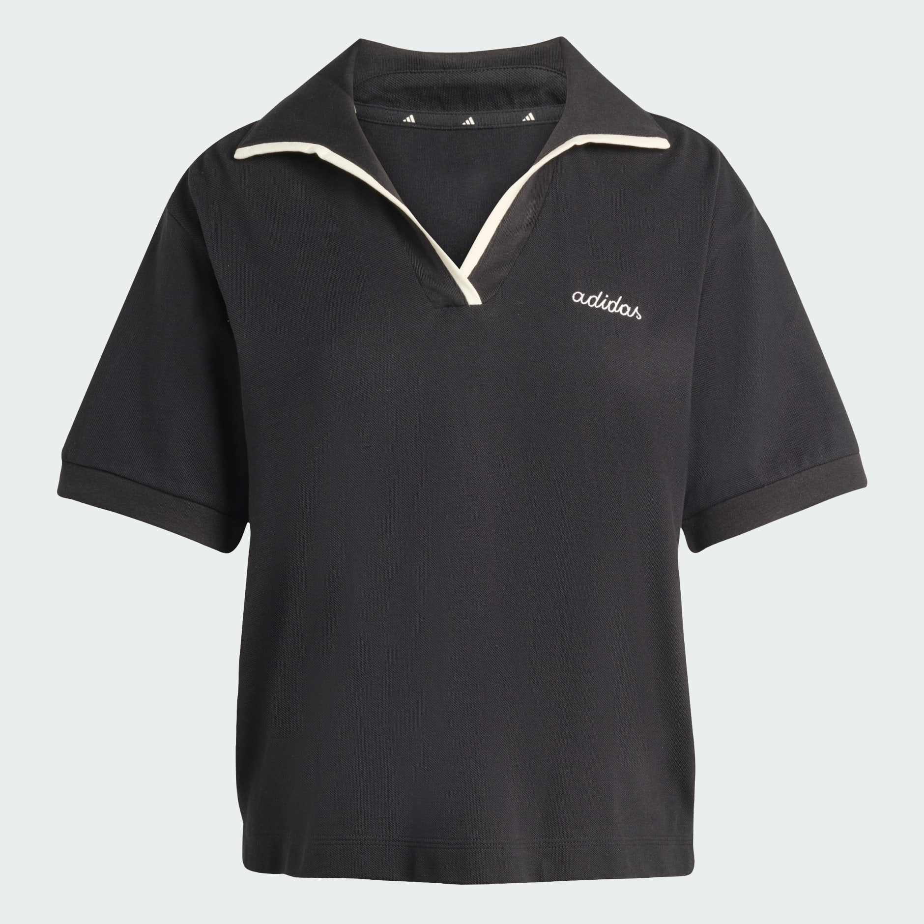 Seasonal Essentials Colorpop Polo with Embroidered Graphic