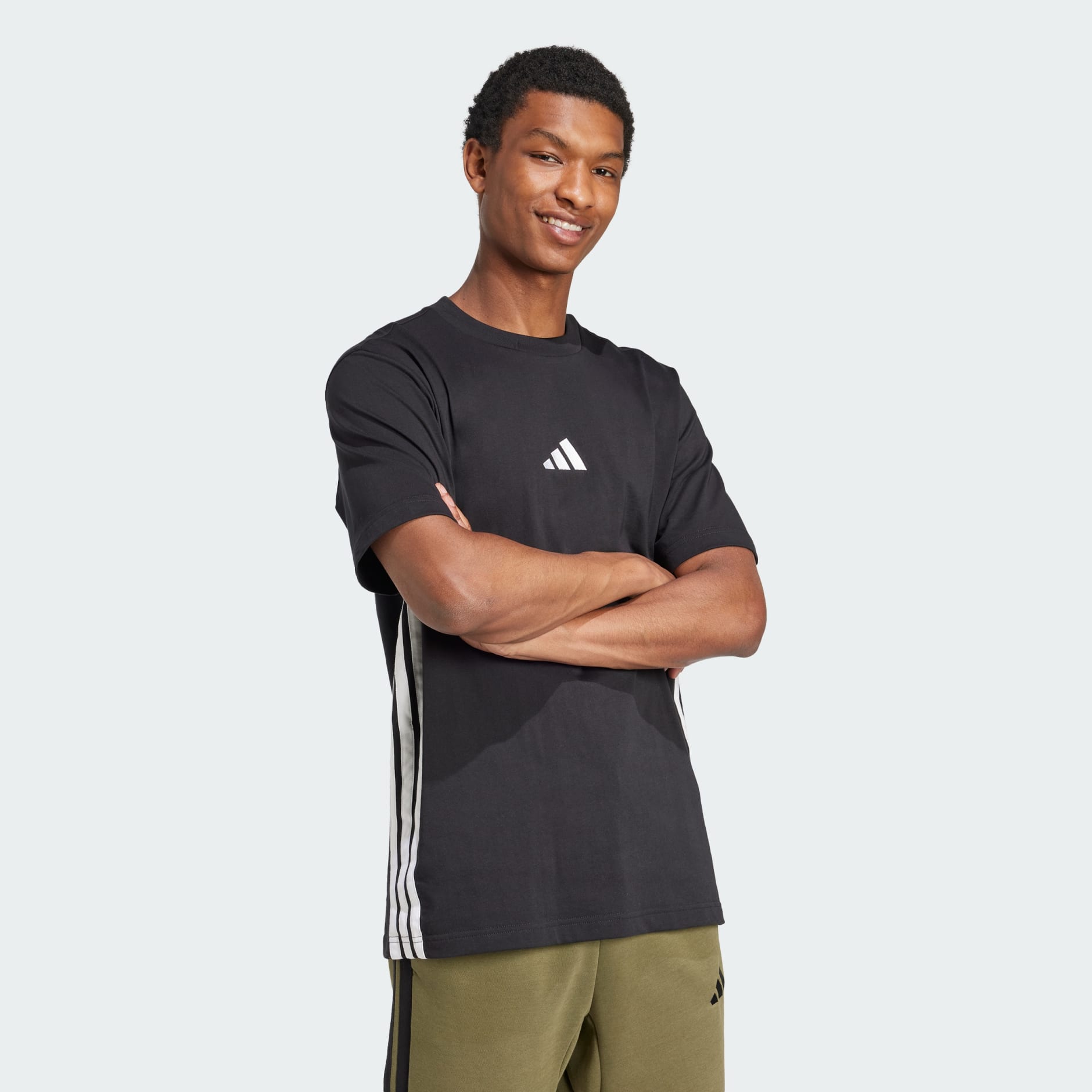 Essentials 3-Stripes Single Jersey Tee