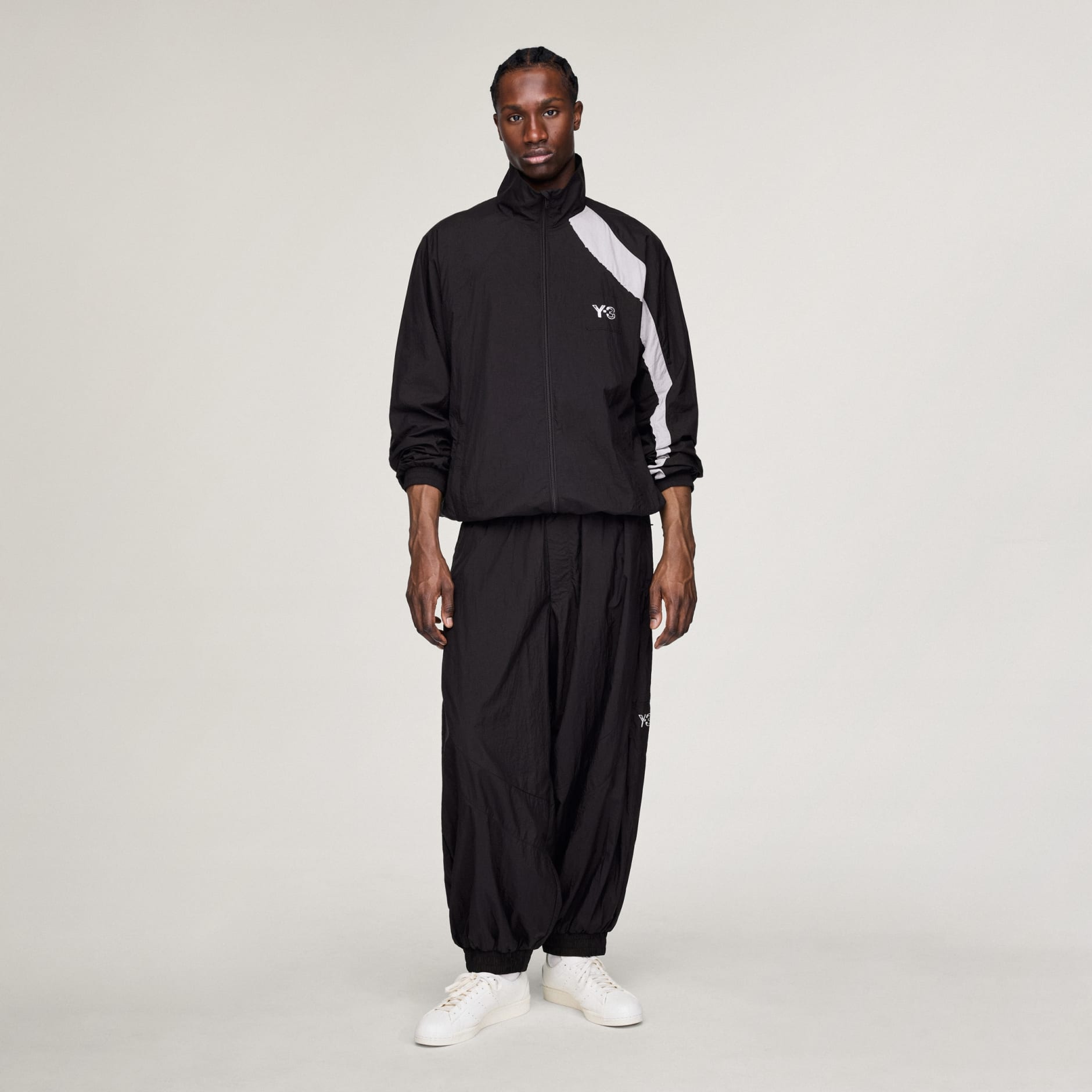 JACHETĂ Y-3 RAW EDGE 3 STRIPES NYLON SHELL