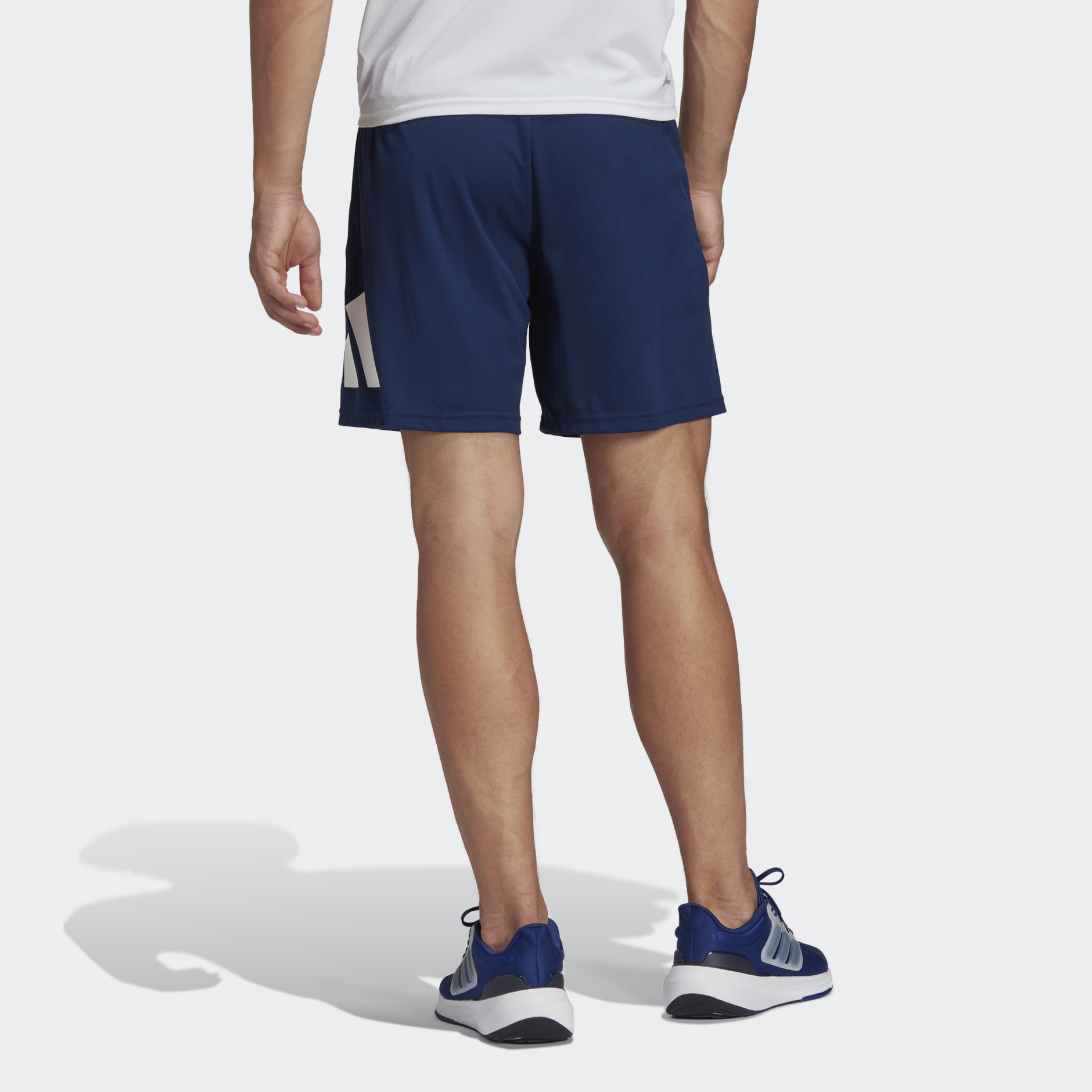 adidas Train Essentials Logo Training Shorts - Blue | adidas UAE