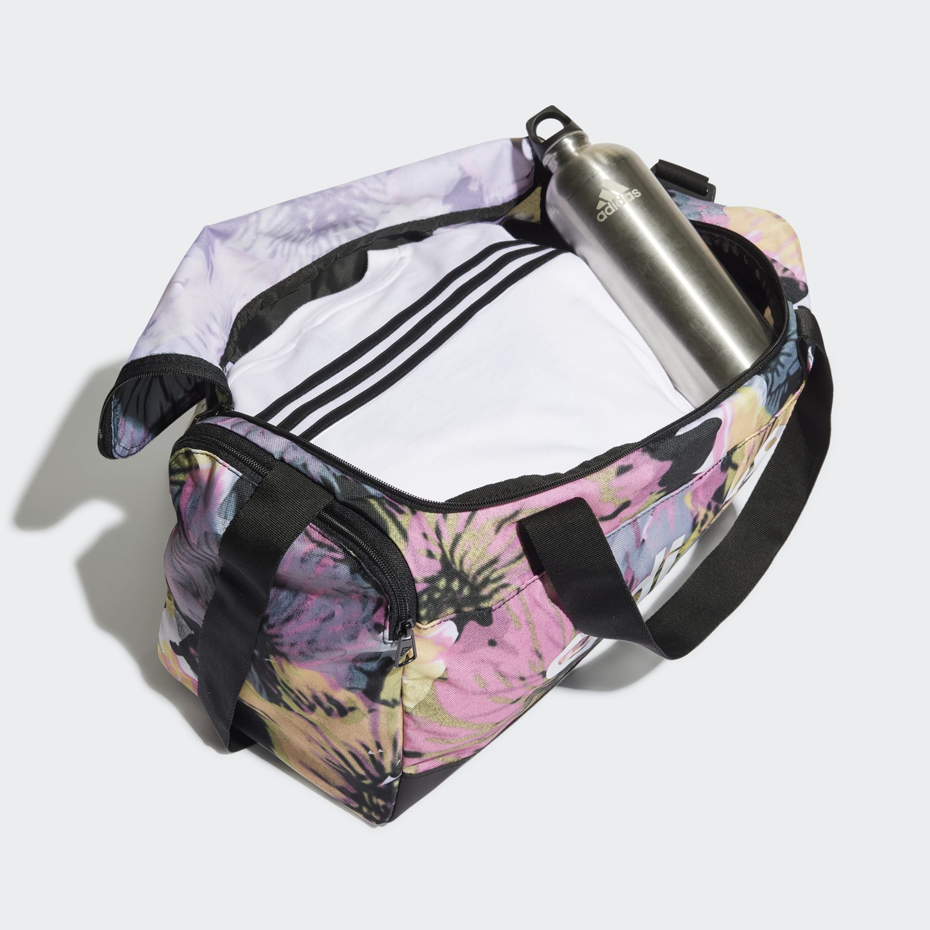 Essentials Linear Graphic Small Duffel Bag