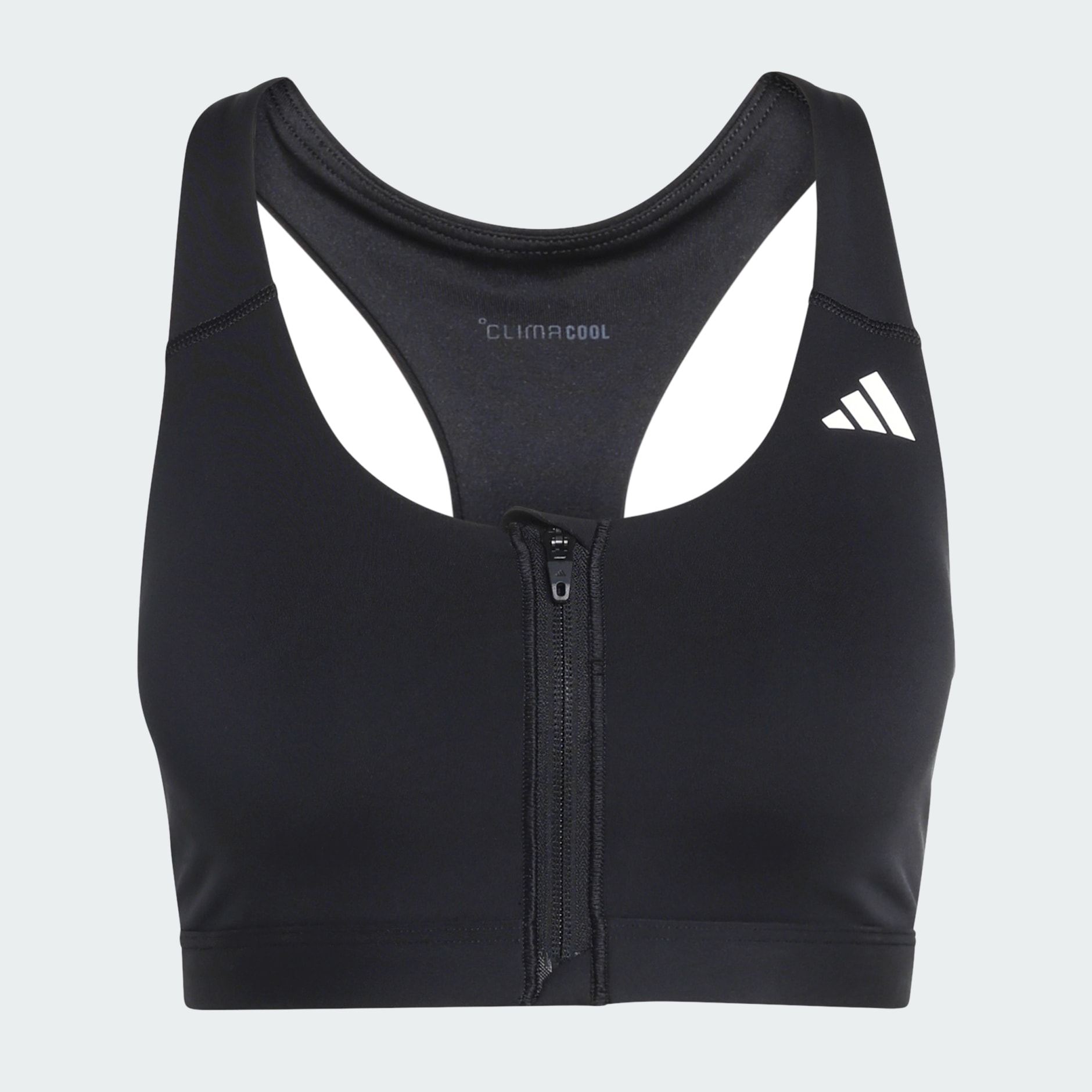 Optime Essentials Workout Zip-Front Medium Support Bra