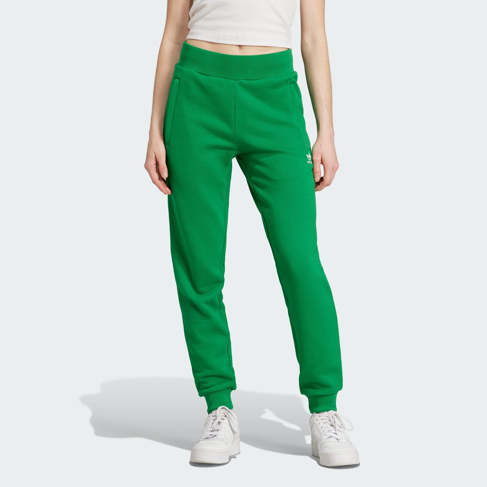 Women s Clothing Adicolor Essentials Slim Joggers Green adidas Saudi Arabia