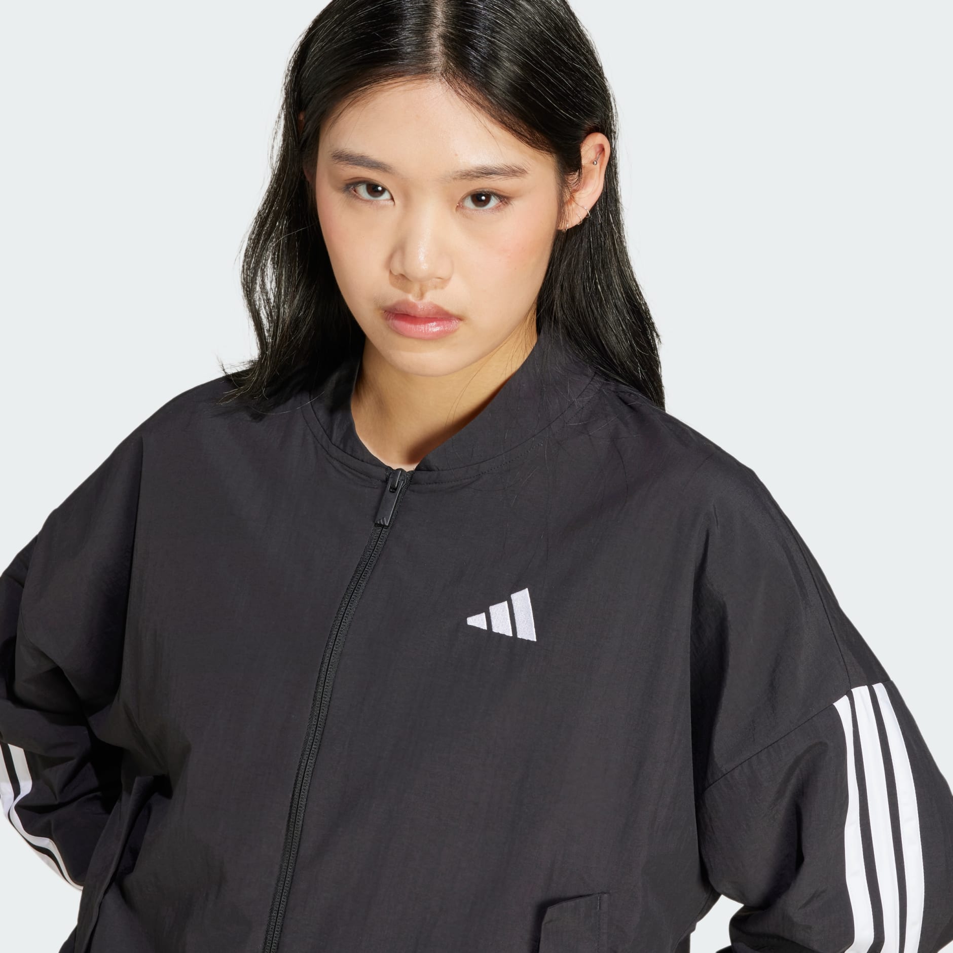 Essentials 3-Stripes Lifestyle Woven Bomber Jacket