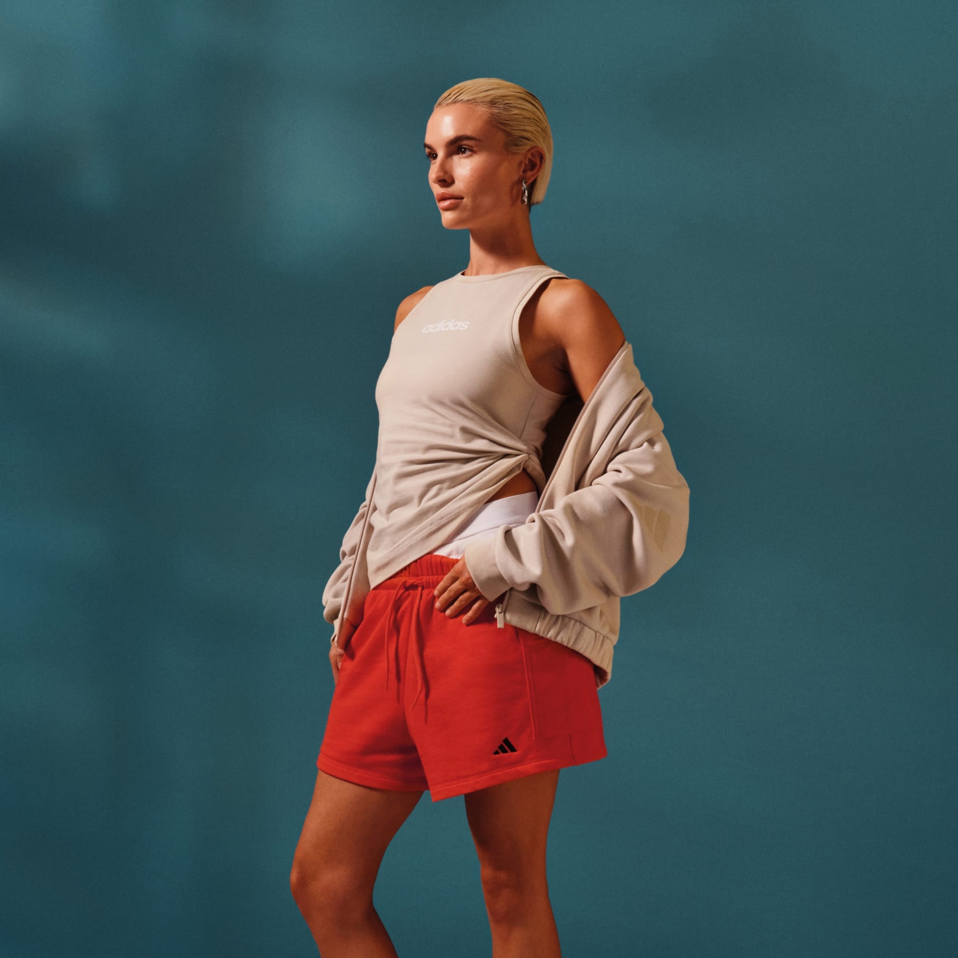 Essentials Small Logo French Terry Cargo Shorts