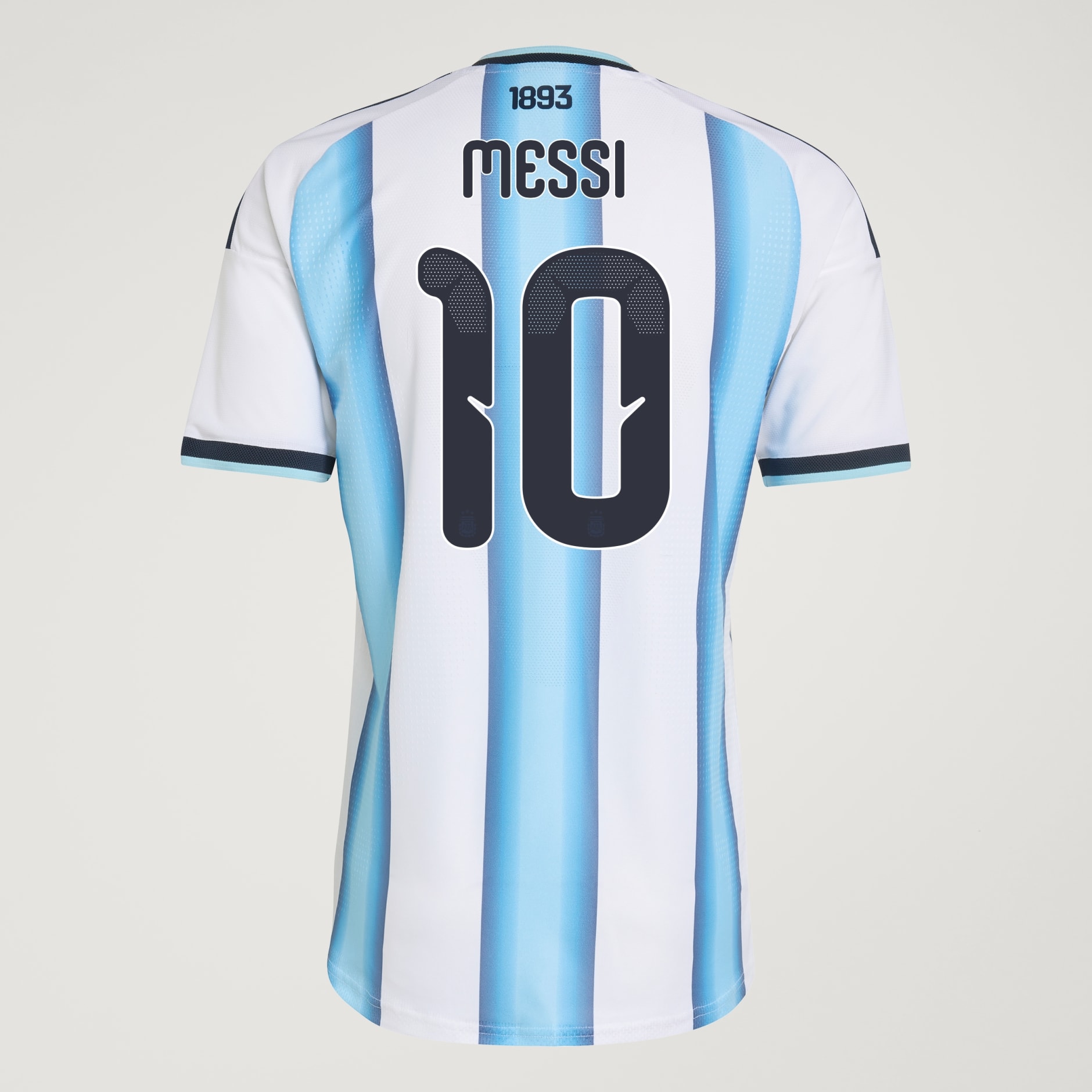 Argentina 26 Home Messi Authentic Jersey