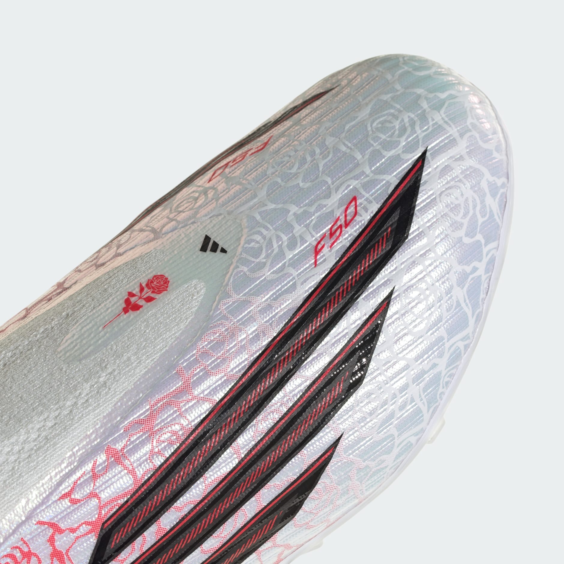 Ghete de fotbal pentru copii F50 LEAGUE fără șireturi, pentru teren ferm