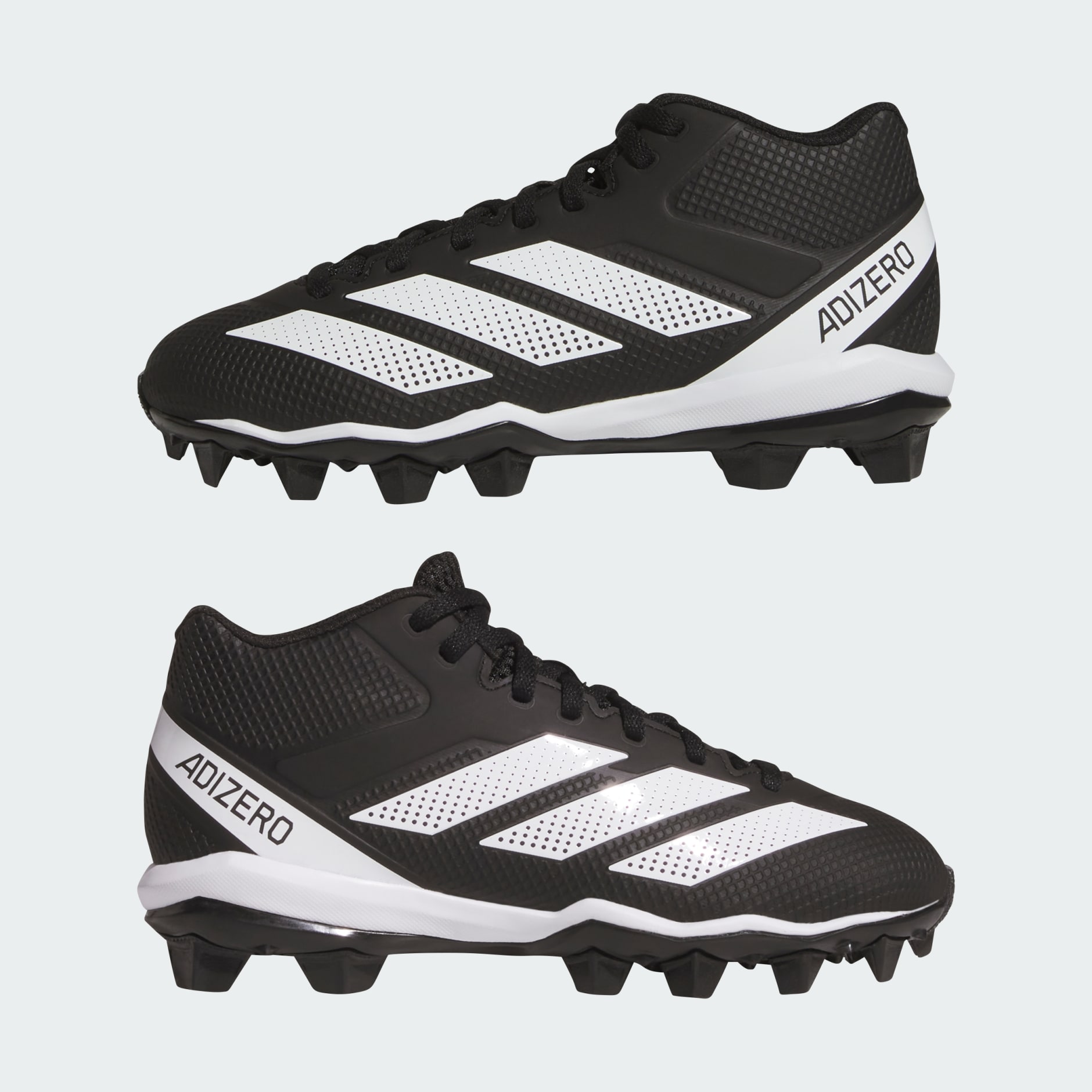 Ghete de fotbal turnate, din cauciuc, cu crampoane Adizero Impact.2, pentru copii