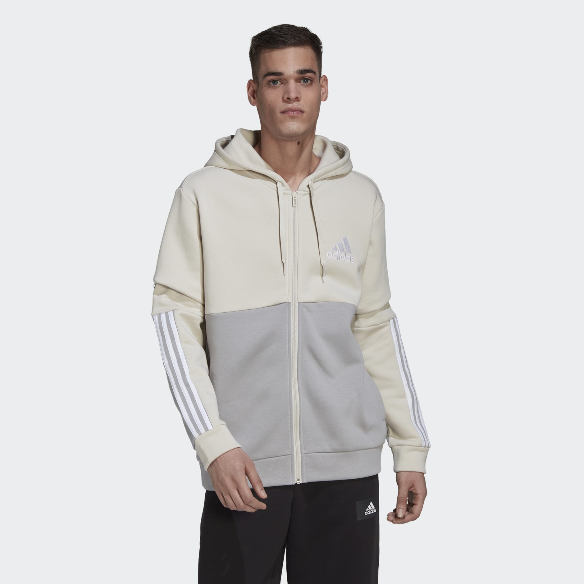 Essentials Colorblock Fleece Full-Zip Hoodie