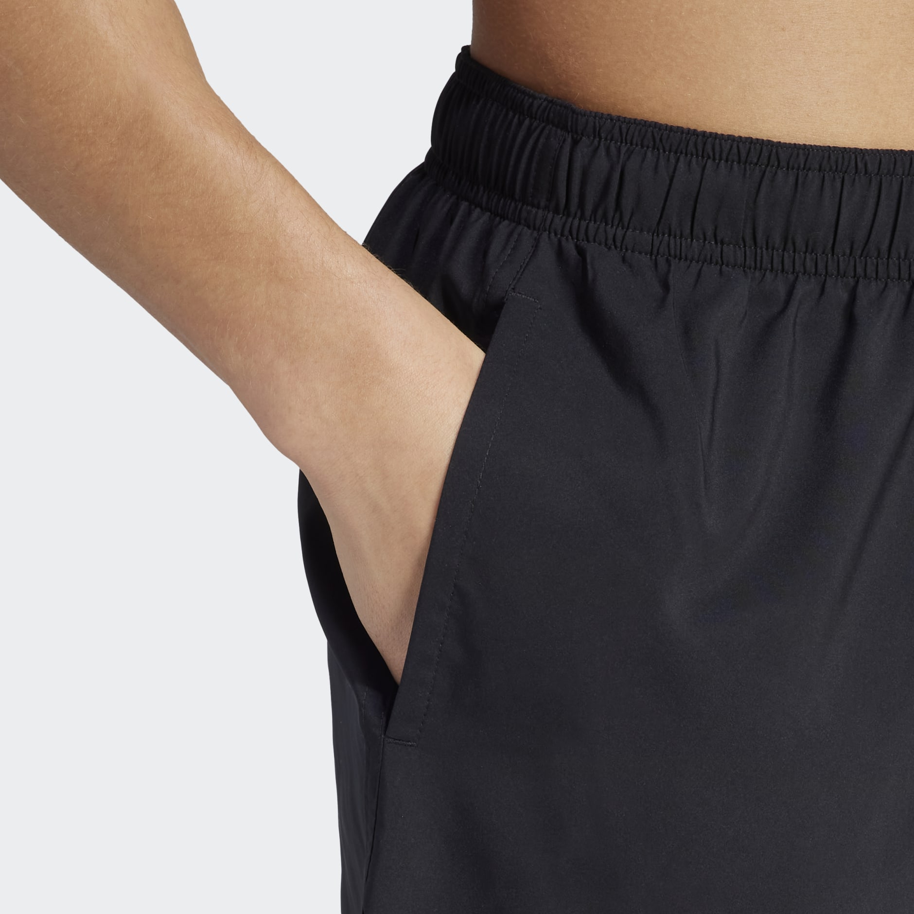adidas Solid CLX Classic-Length Swim Shorts - Black | adidas UAE