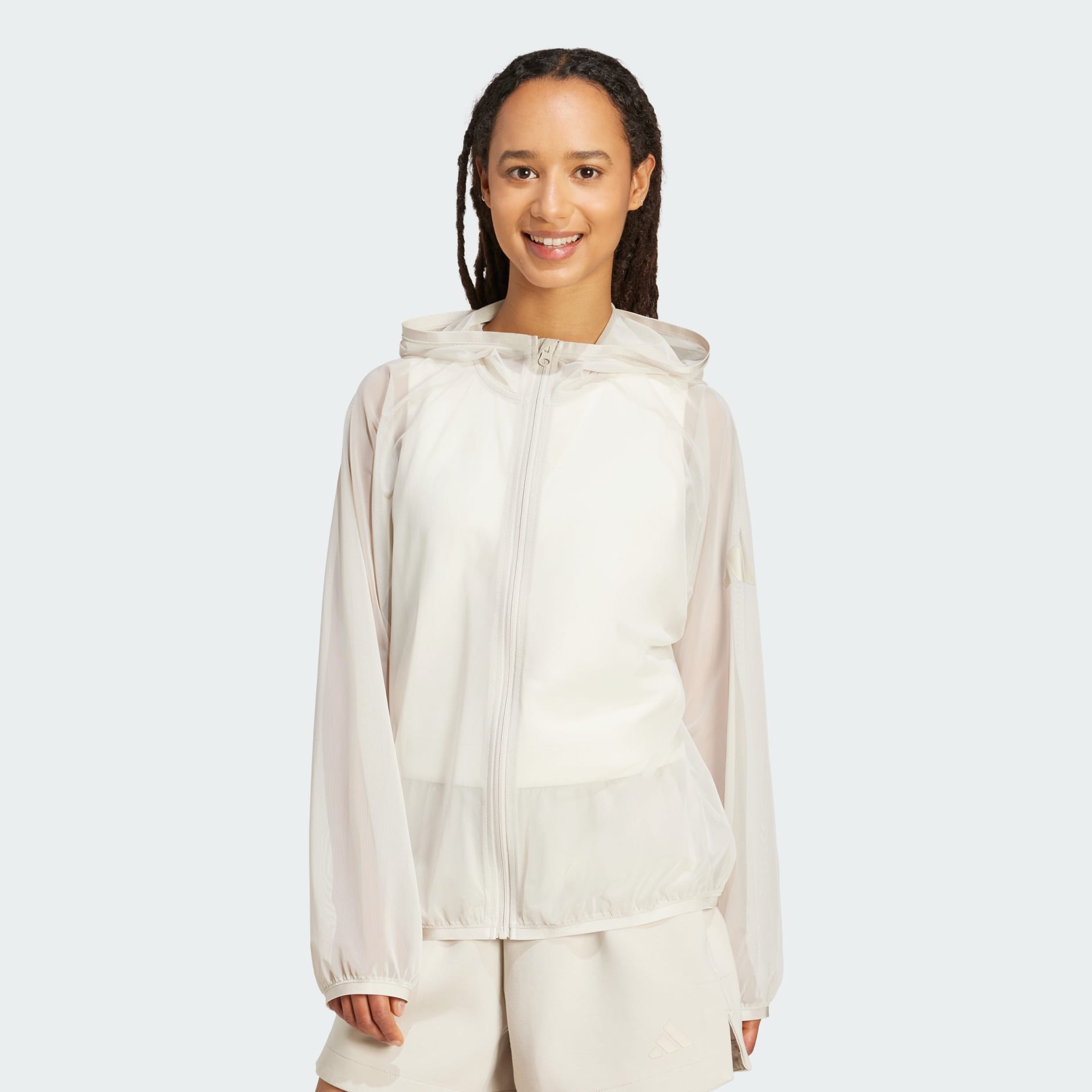 Soft Lux Mesh Full-Zip Hoodie