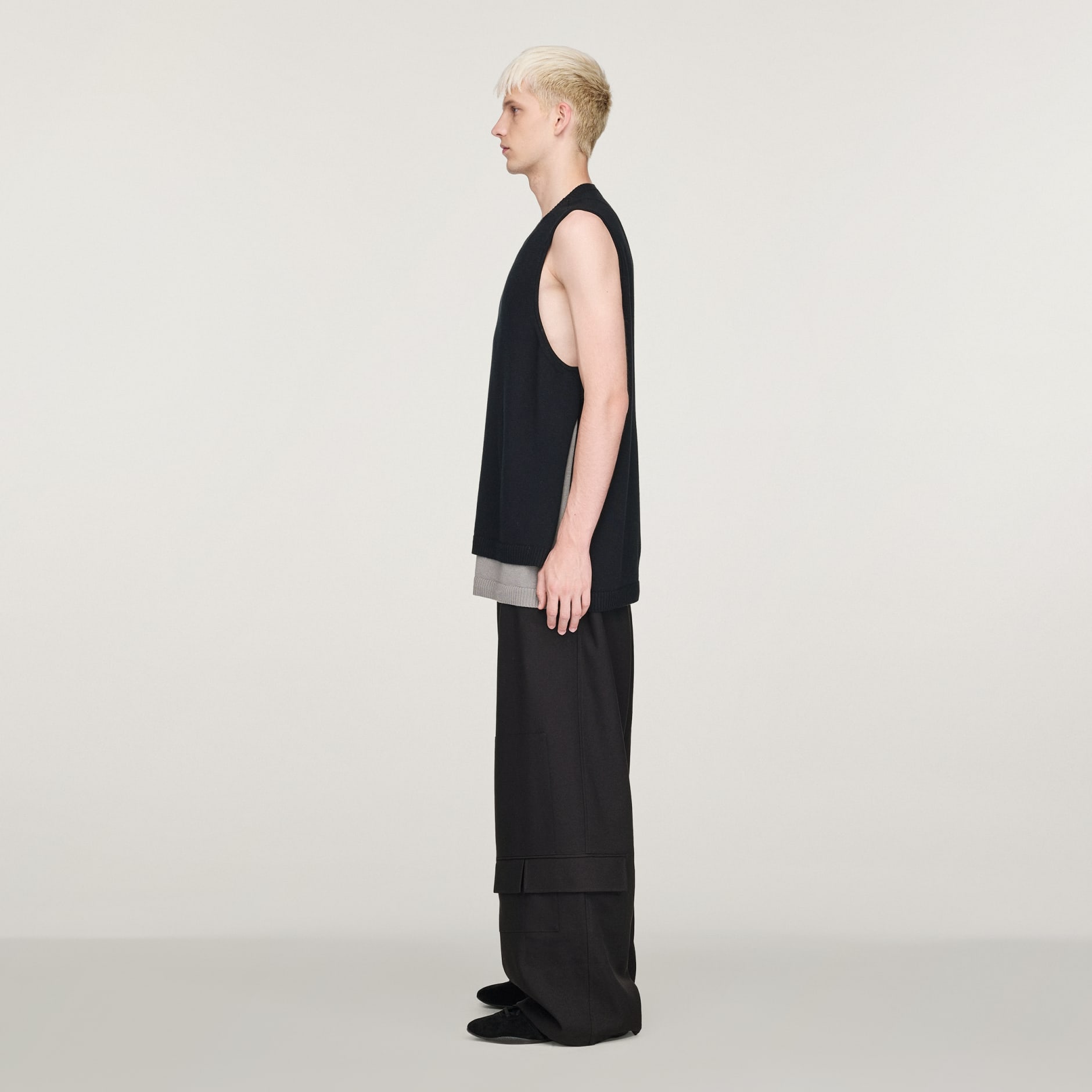 Pleteni prsluk s logotipom Y-3