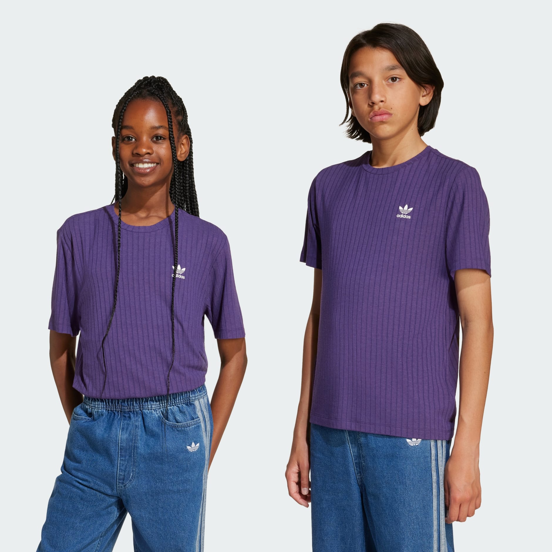 تيشيرت مضلع واسع للأطفال