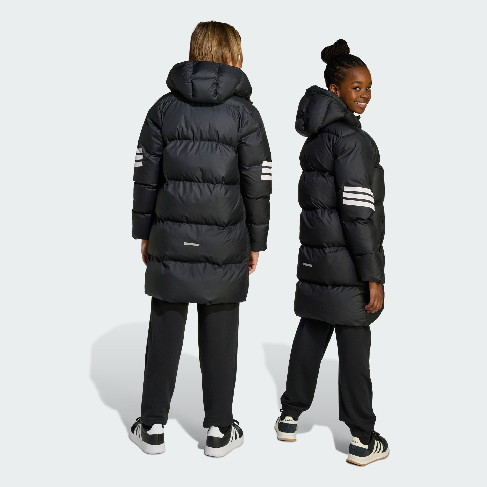 Future Icons Parka Kids - Black | adidas Hong Kong
