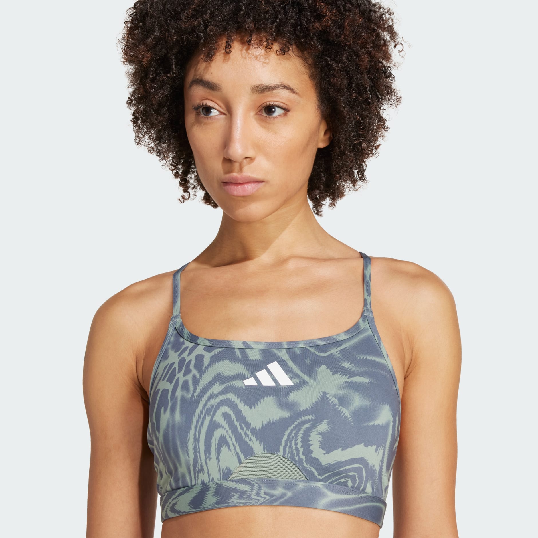 Aeroreact Training Light Support 3-Stripes Bra
