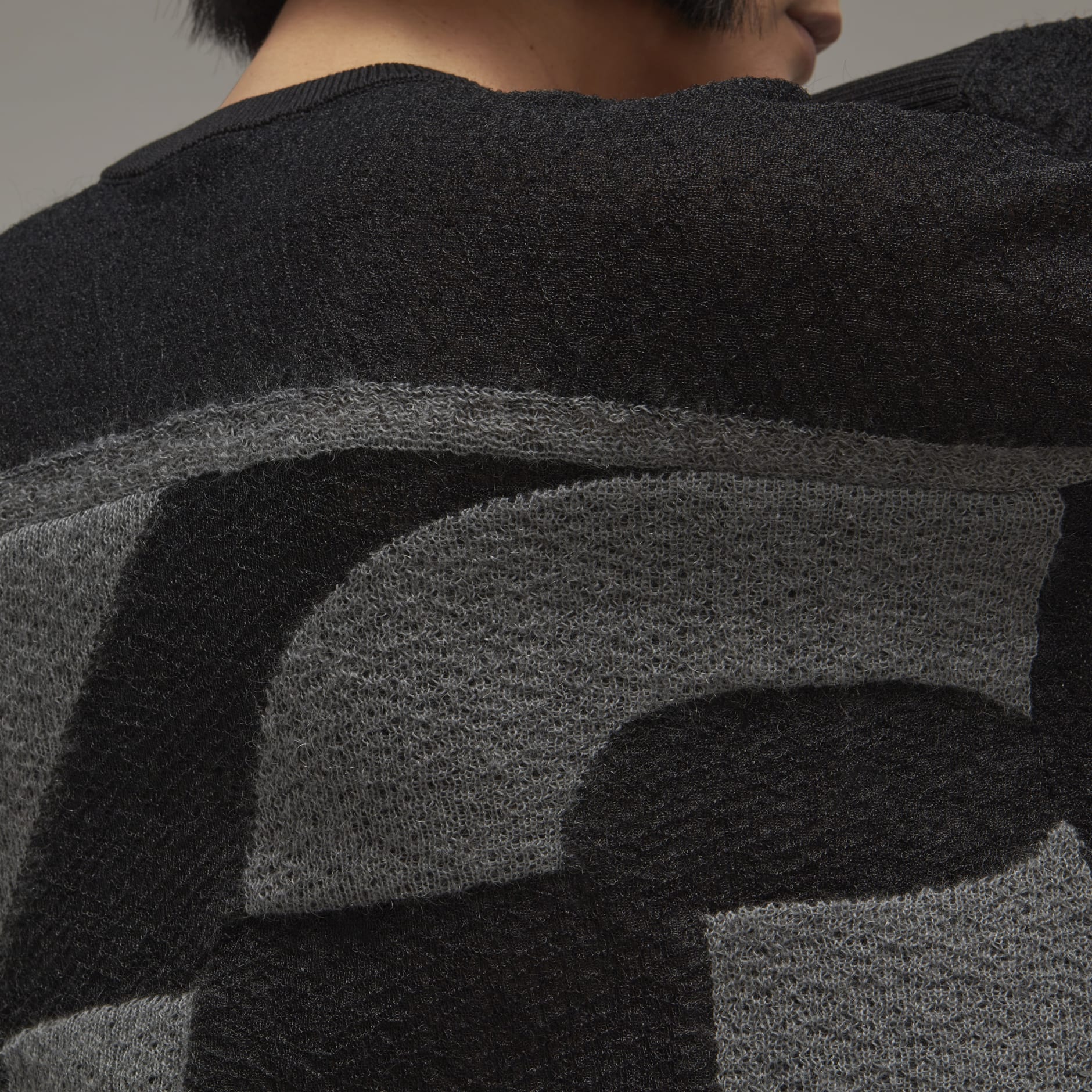 Y-3 Classic Sheer Knit Crew Sweater