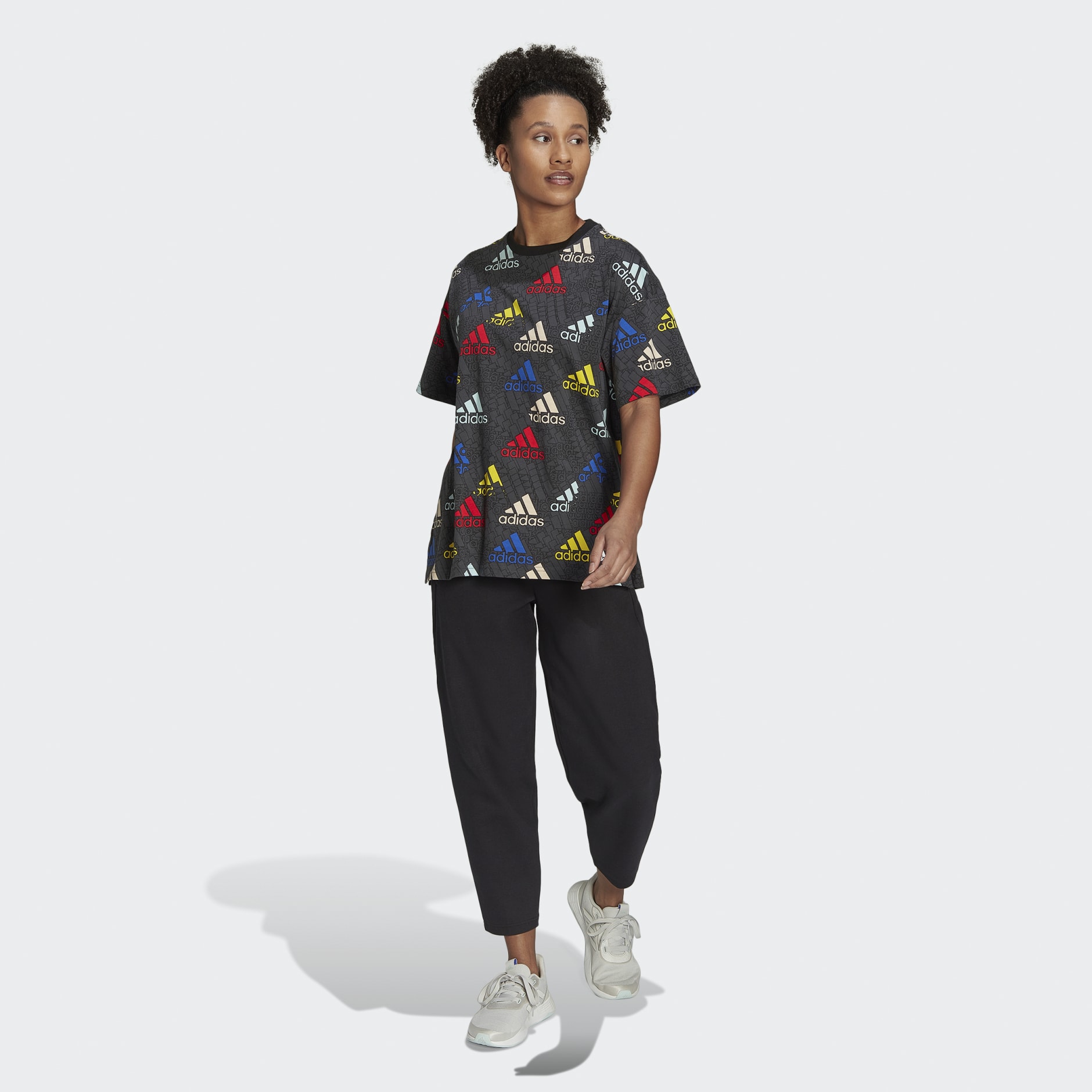 Essentials Multi-Colored Logo Boyfriend Tee