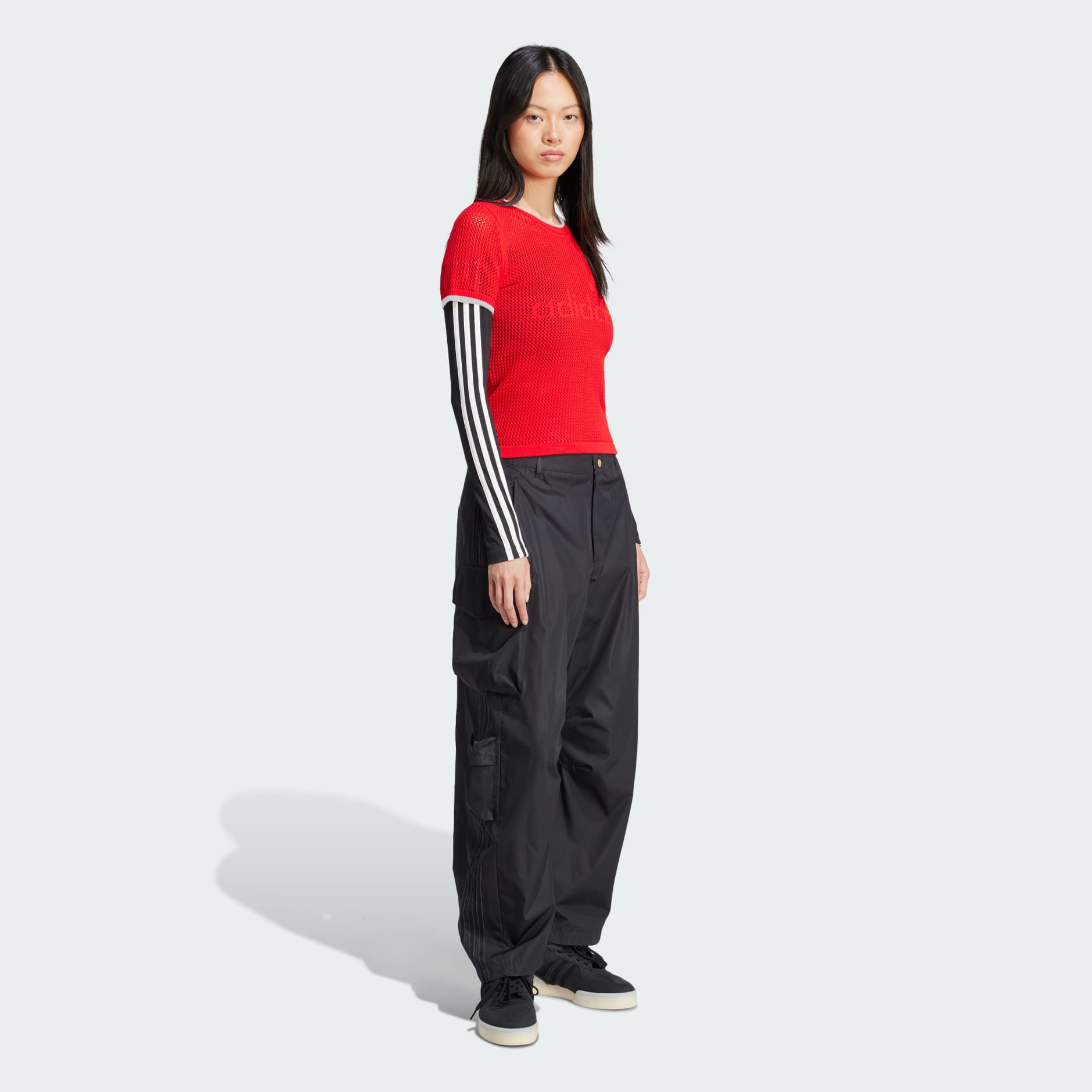 CLOTHING - Originals Premium Crochet Cali Tee - Red | adidas