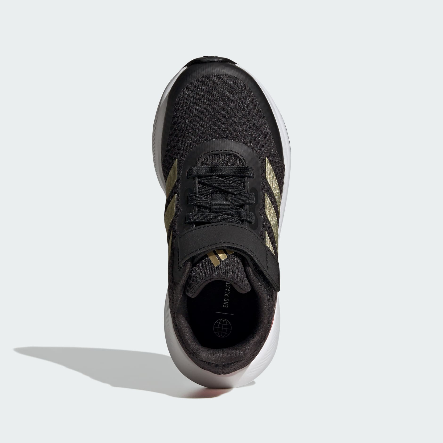 adidas RunFalcon 3.0 Elastic Lace Shoes Top Black adidas | KE Strap 